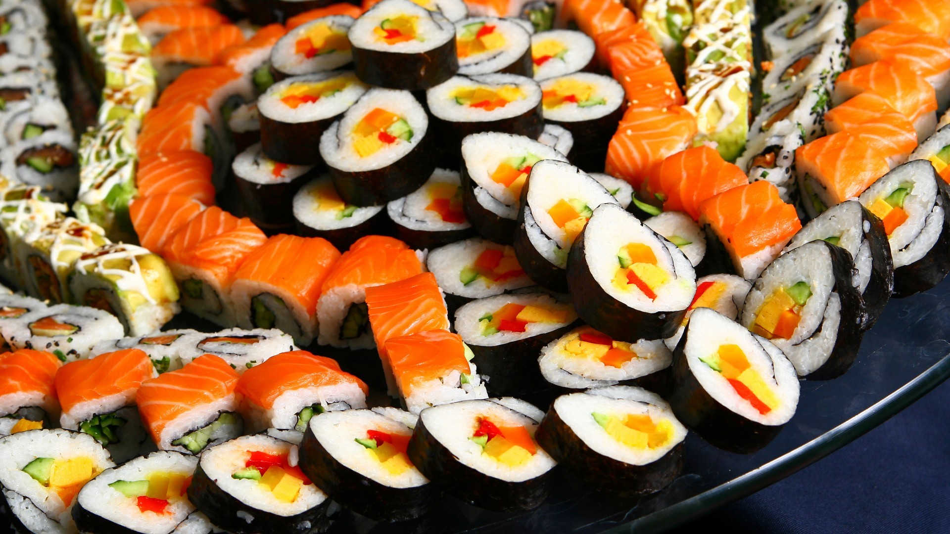 Sushi Food Traditional Foods 1920x1080
