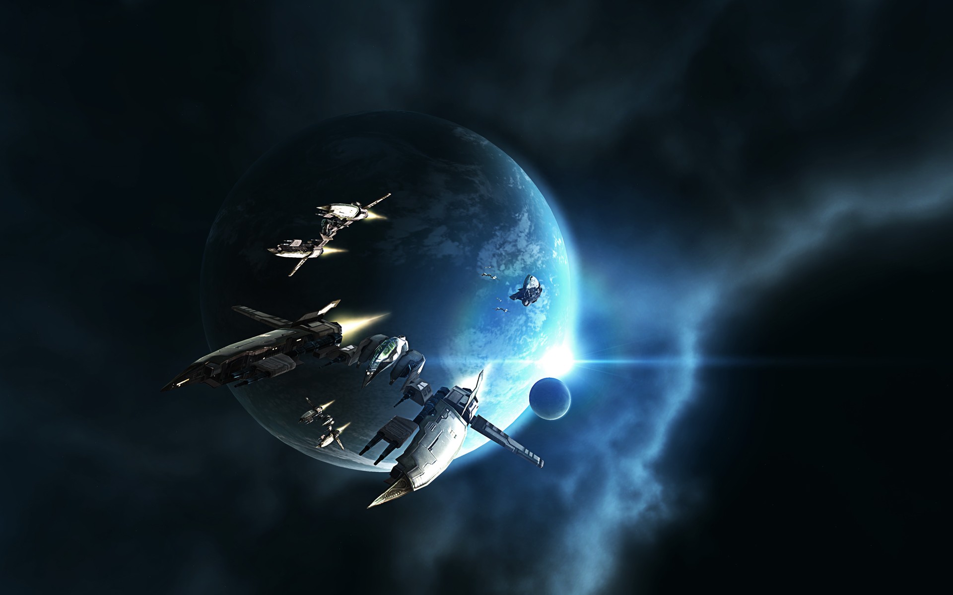 EVE Online Amarr Space Spaceship Video Games 1920x1200