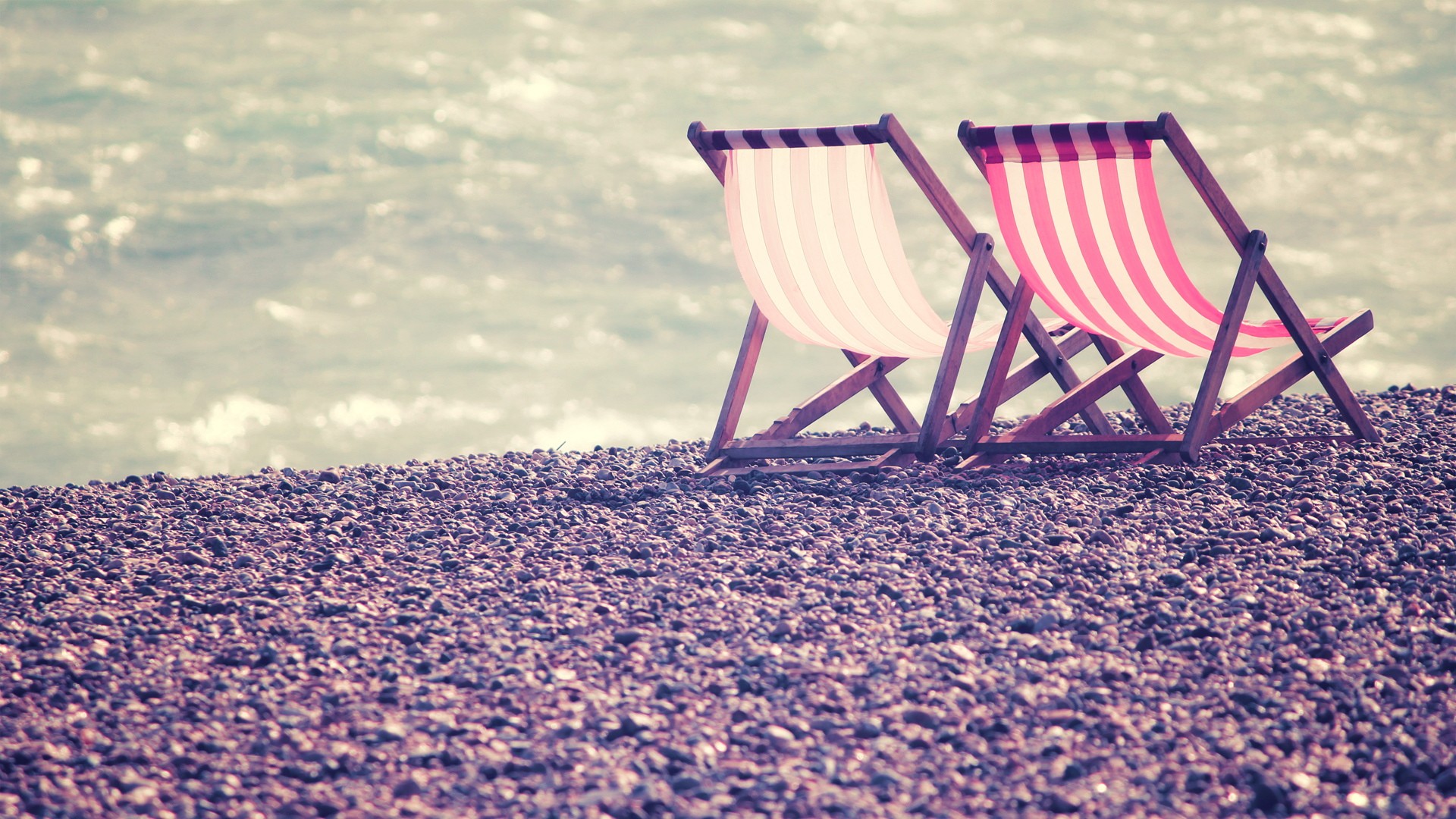 Photography Water Coast Beach Sea Deck Chairs 1920x1080