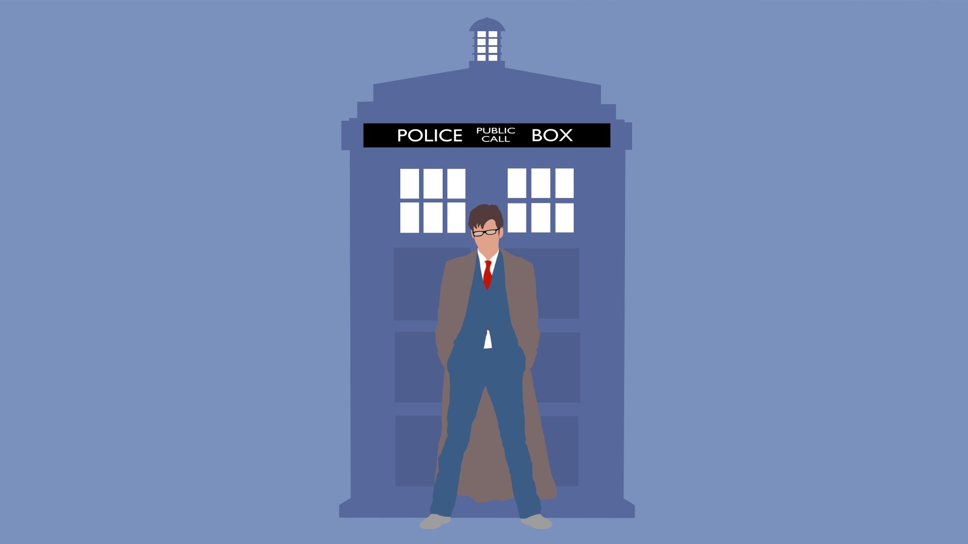 Doctor Who The Doctor TARDiS Tenth Doctor 1920x1080