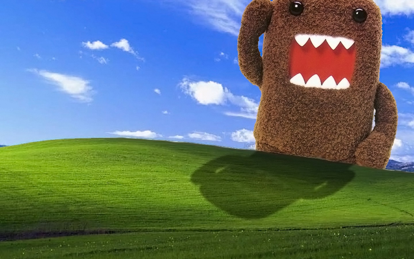 Domo Artwork Sky Microsoft Microsoft Windows Blue Landscape Grass 1440x900