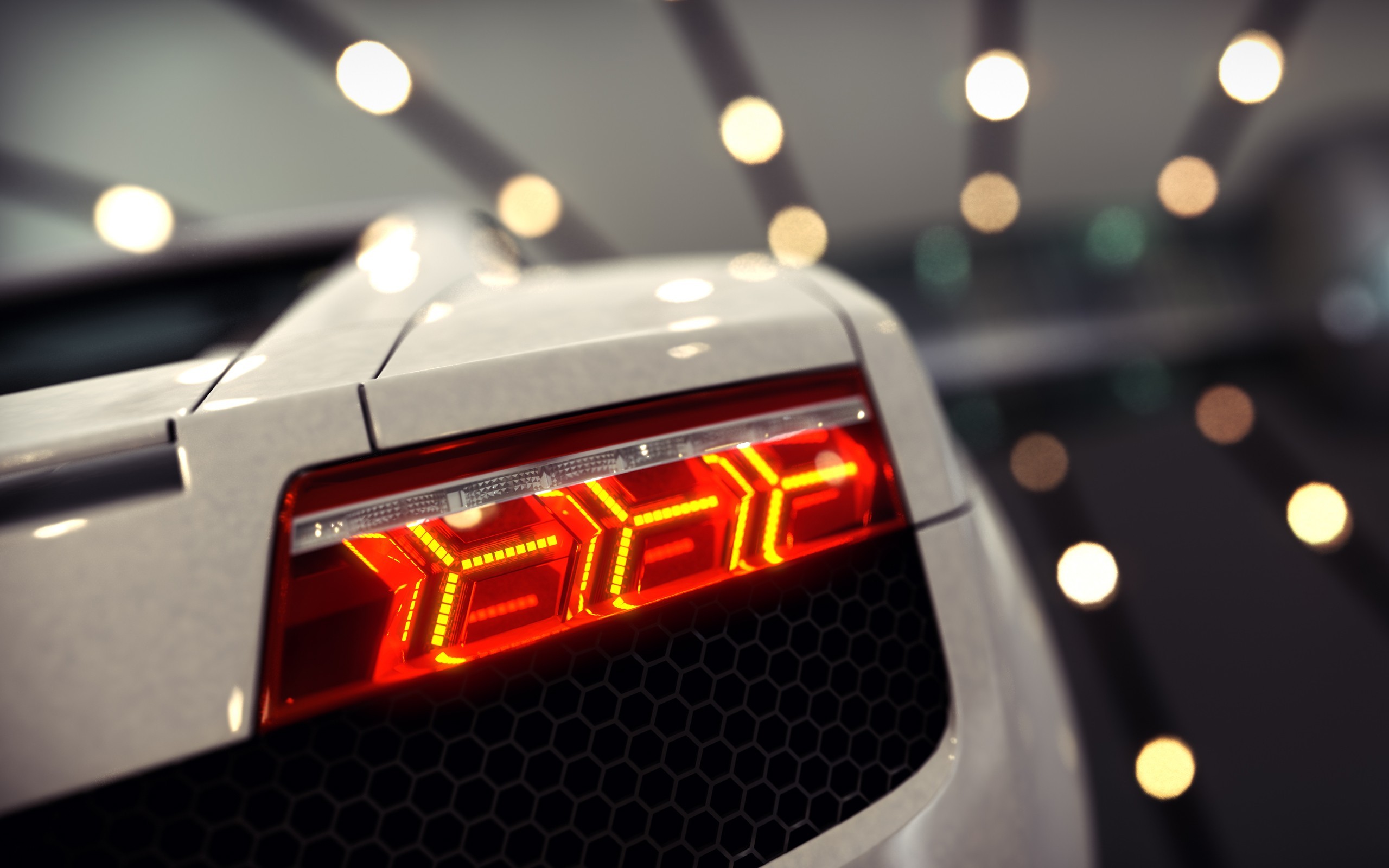 Car Lamborghini Backlight White Cars Sports Car 2560x1600