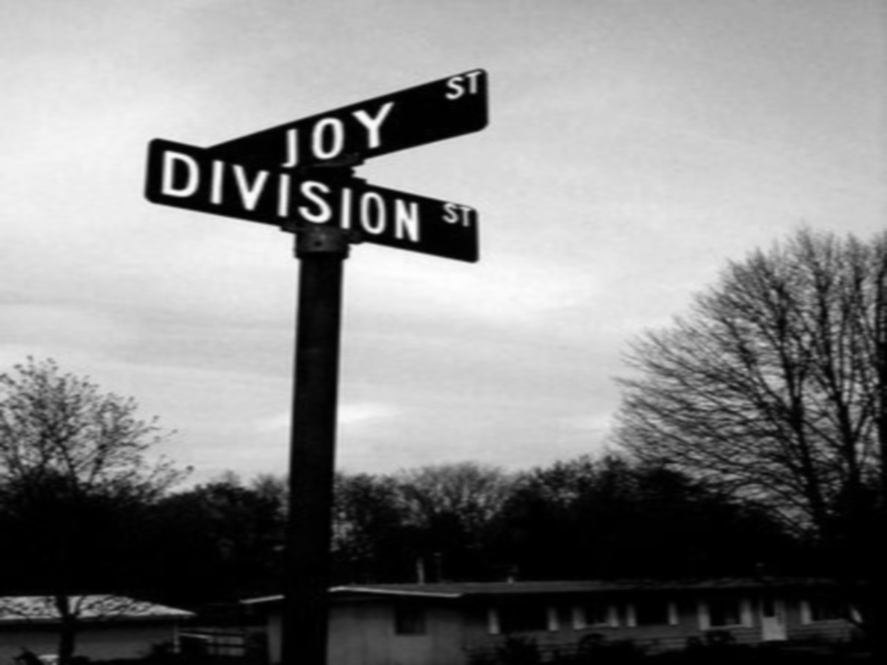 Joy Division Unknown Pleasures Sign Monochrome 1280x960