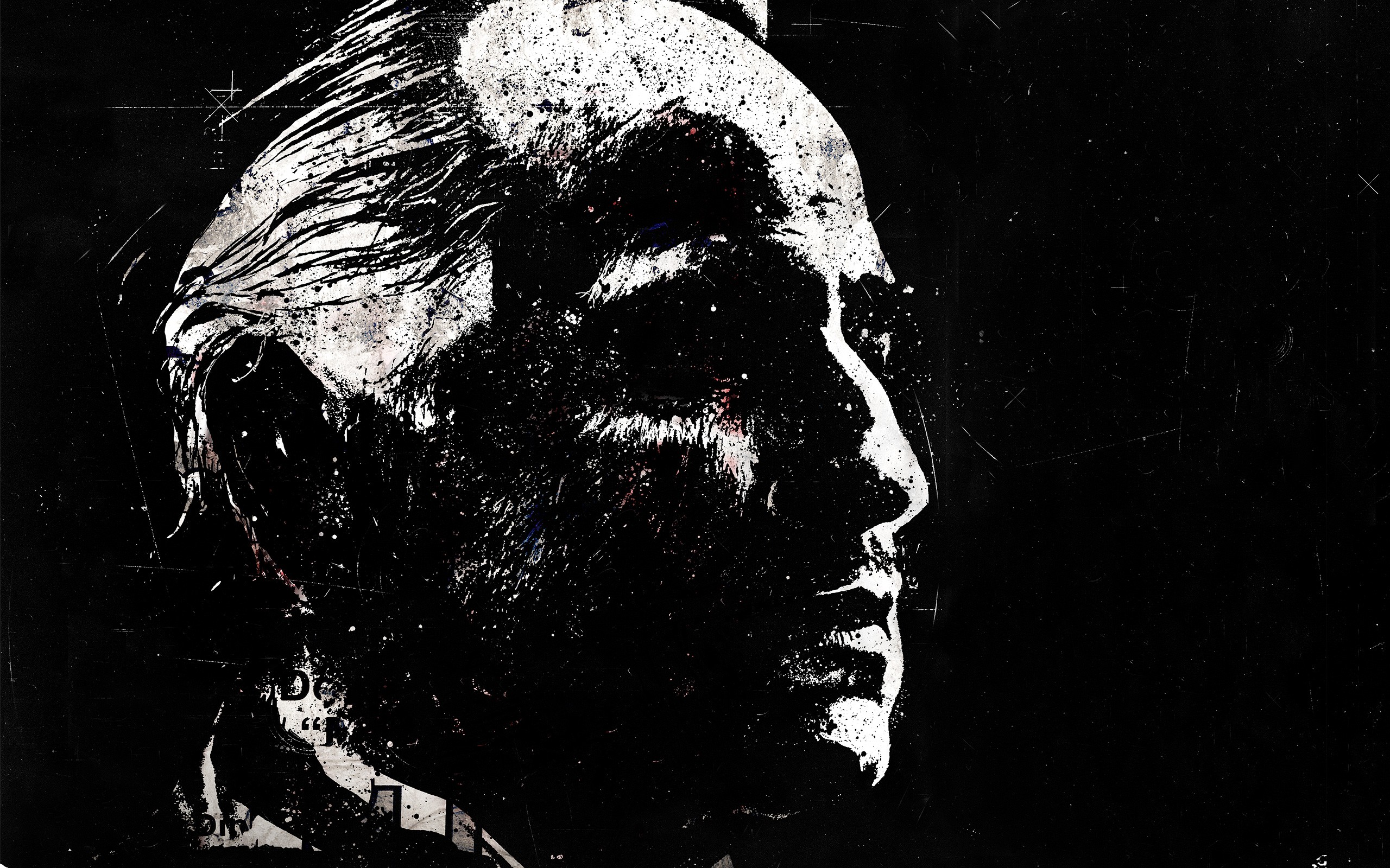 The Godfather Alex Cherry Paint Splatter Artwork Movies Marlon Brando Grunge 2560x1600