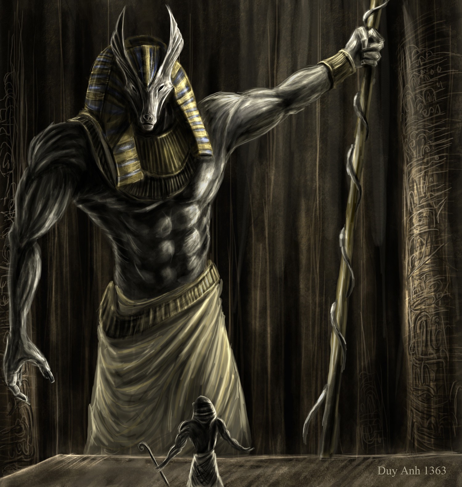 Painting Anubis 1500x1579