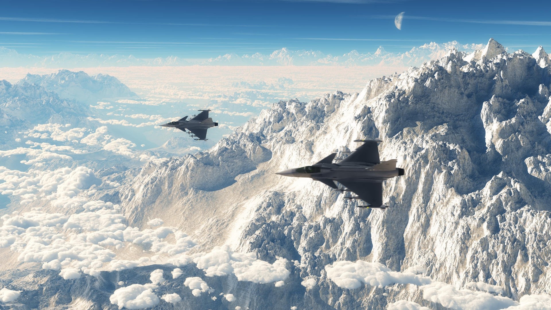 Airplane Aircraft Sky JAS 39 Gripen Military Aircraft Military Vehicle 1920x1080