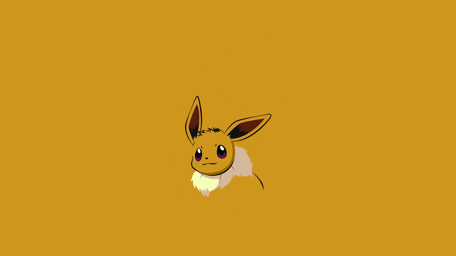 Pokemon Eevee Minimalism Anime 1920x1080