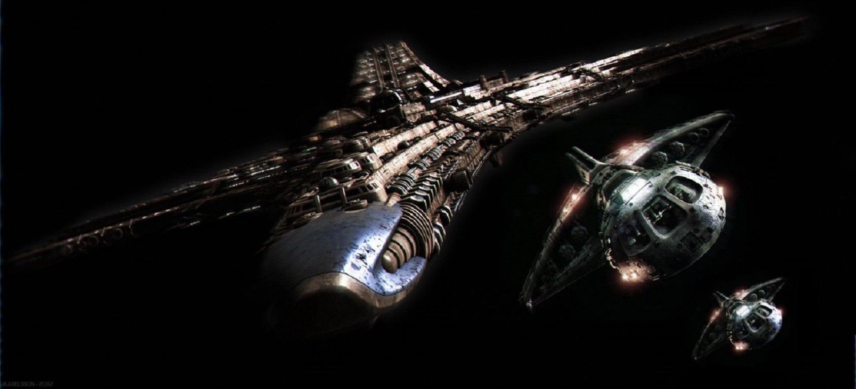 Stargate Destiny Spaceship Space 1688x768