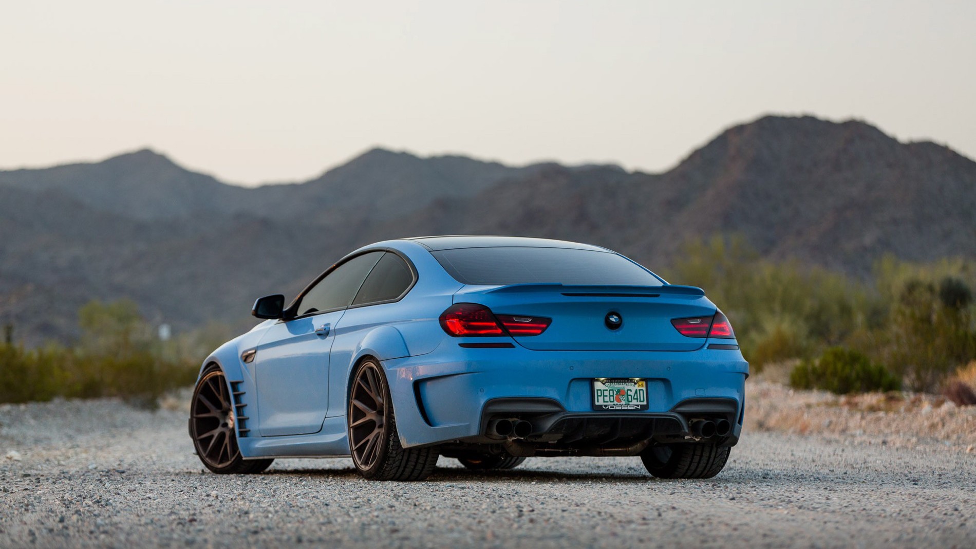 BMW BMW 650i Vossen Prior Design Car Blue Cars BMW F12 F13 F06 BMW 6 Series 1900x1068