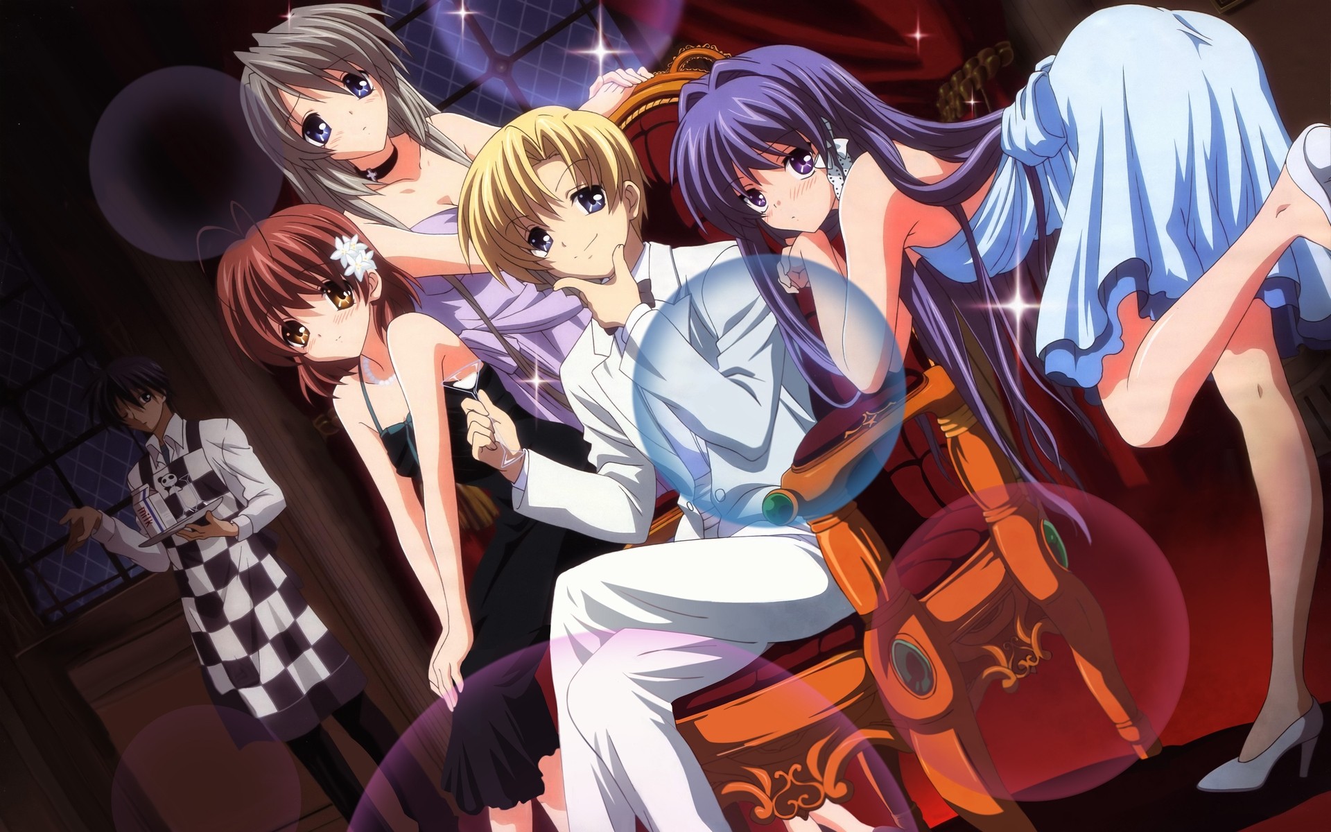 Anime Girls Anime Clannad Fujibayashi Kyou Furukawa Nagisa Sunohara Yohei Sakagami Tomoyo Okazaki To 1920x1200