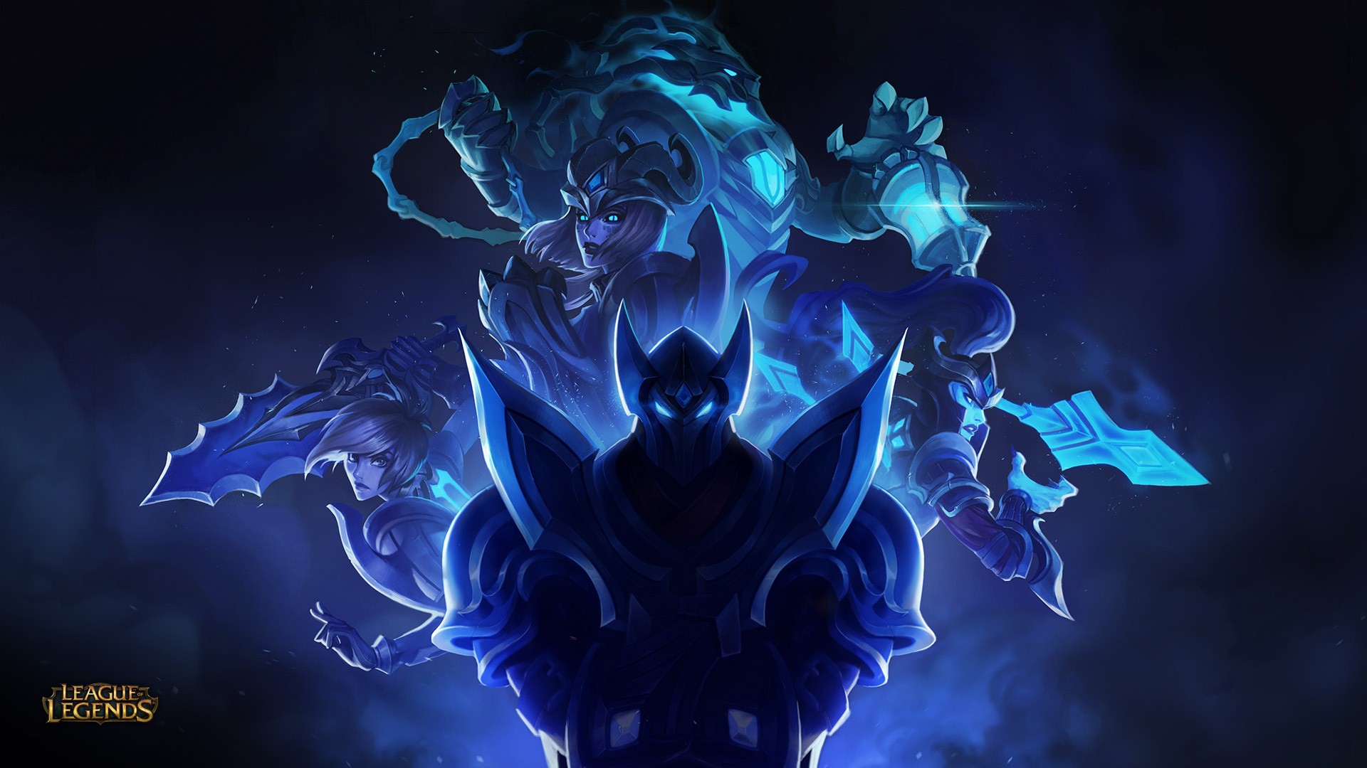 League Of Legends E Sports Riot Games World Championship Cyan Blue 1920x1080