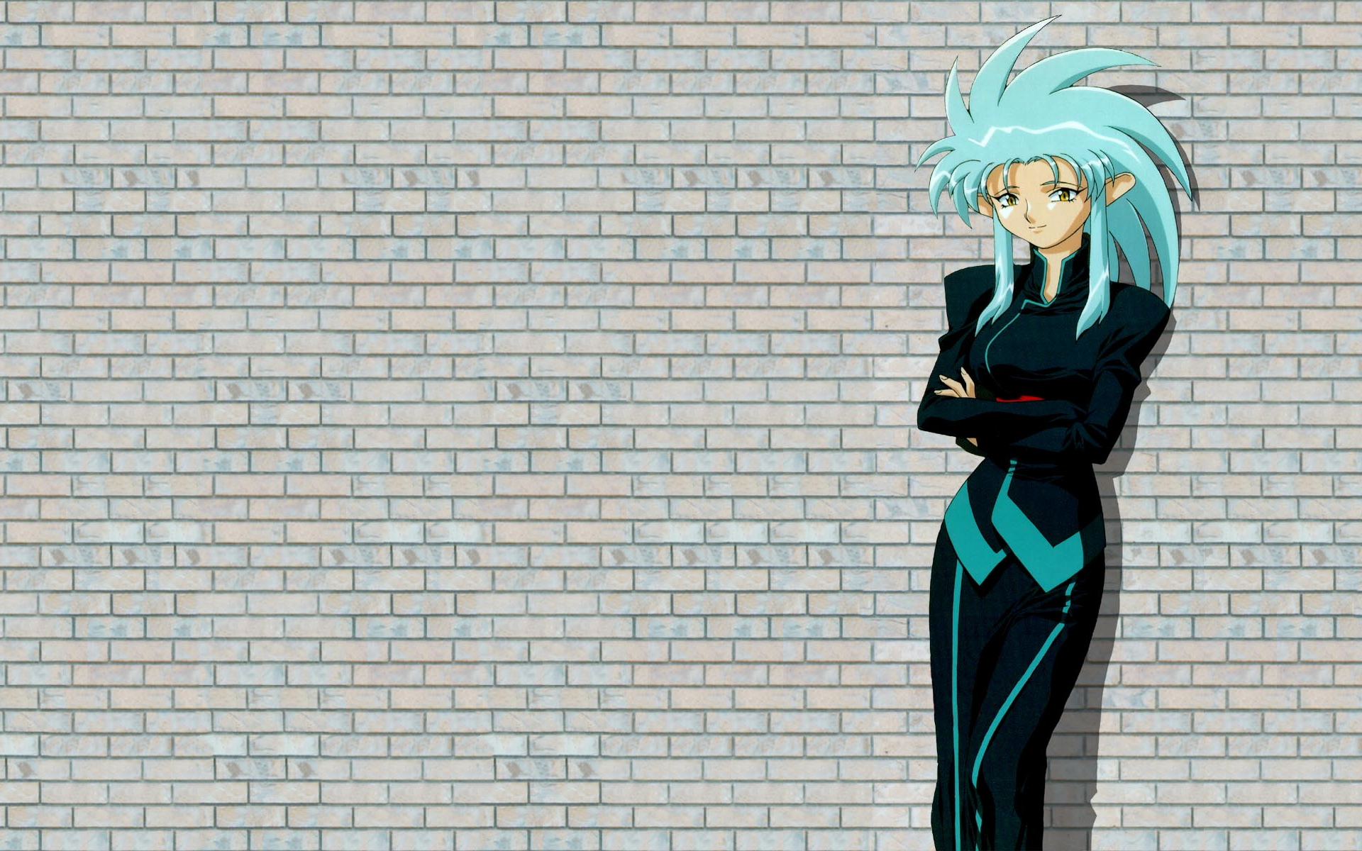 Anime Anime Girls Turquoise Hair Simple Background Tenchi Muyo Ryoko Hakubi 1920x1200