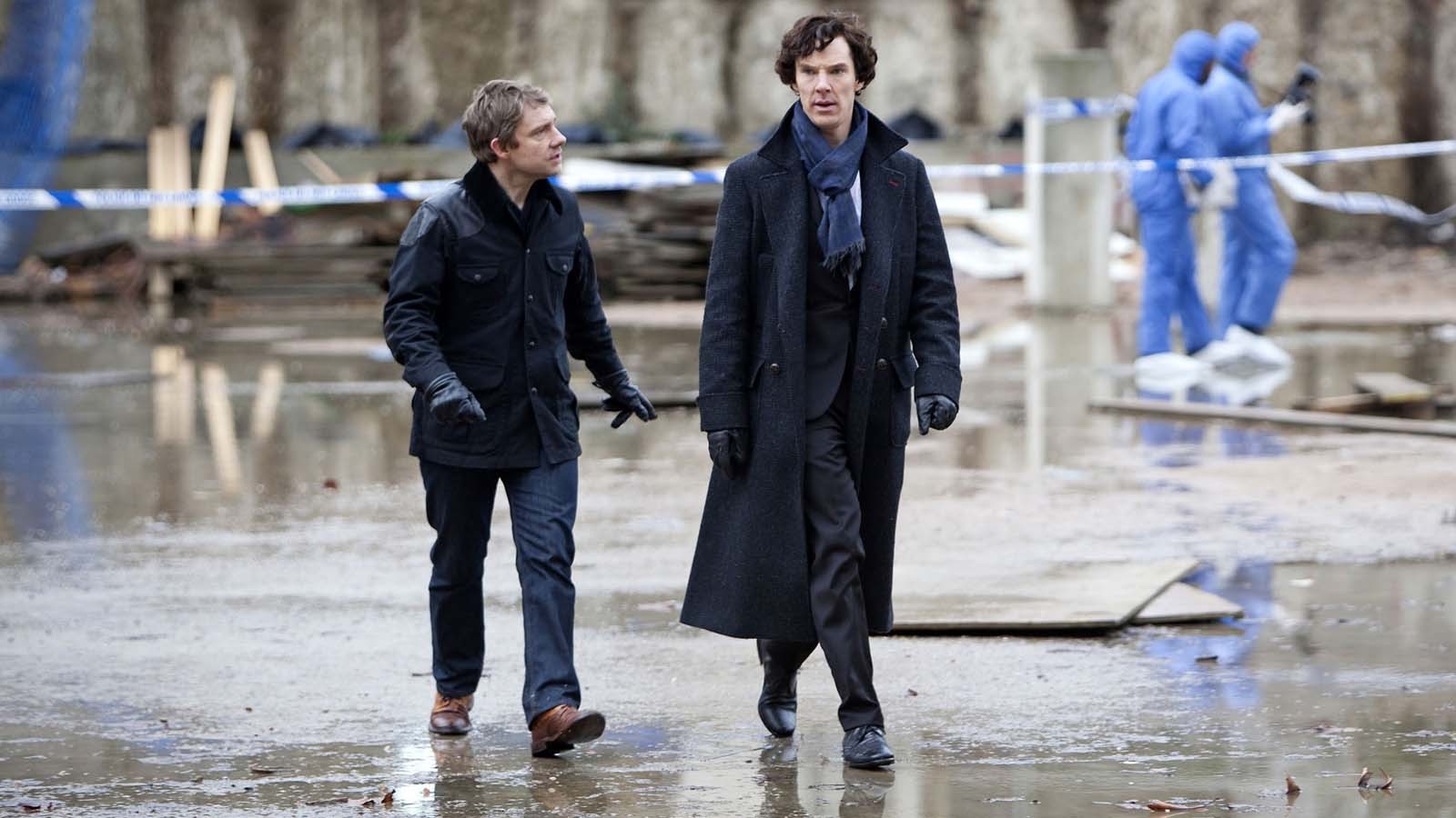 Sherlock Benedict Cumberbatch Martin Freeman Sherlock Holmes John Watson 1600x900