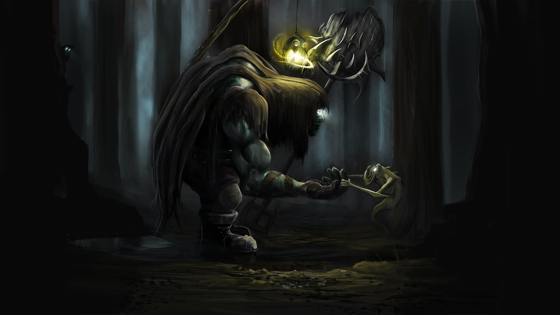 Yorick Fantasy Art Dark Creature 1920x1080