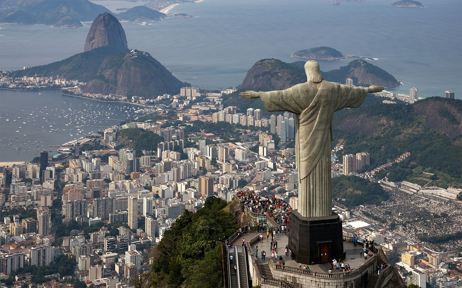 Rio De Janeiro Brazil Jesus Christ Christ The Redeemer 1920x1200