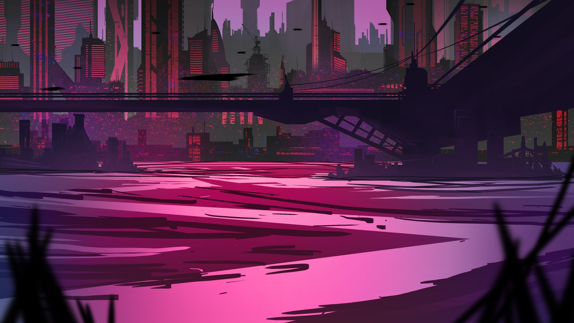 Artwork Illustration Cityscape Kvacm Futuristic DeviantArt 1920x1080