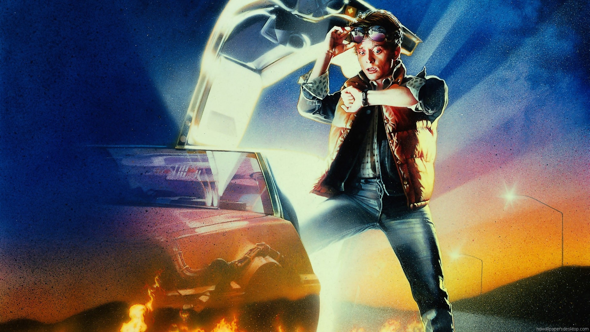 Back To The Future DeLorean Movies Time Travel Michael J Fox 1920x1080