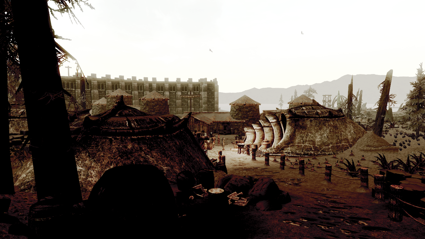 Video Games The Elder Scrolls V Skyrim Fantasy Town Dragonborn 1364x768