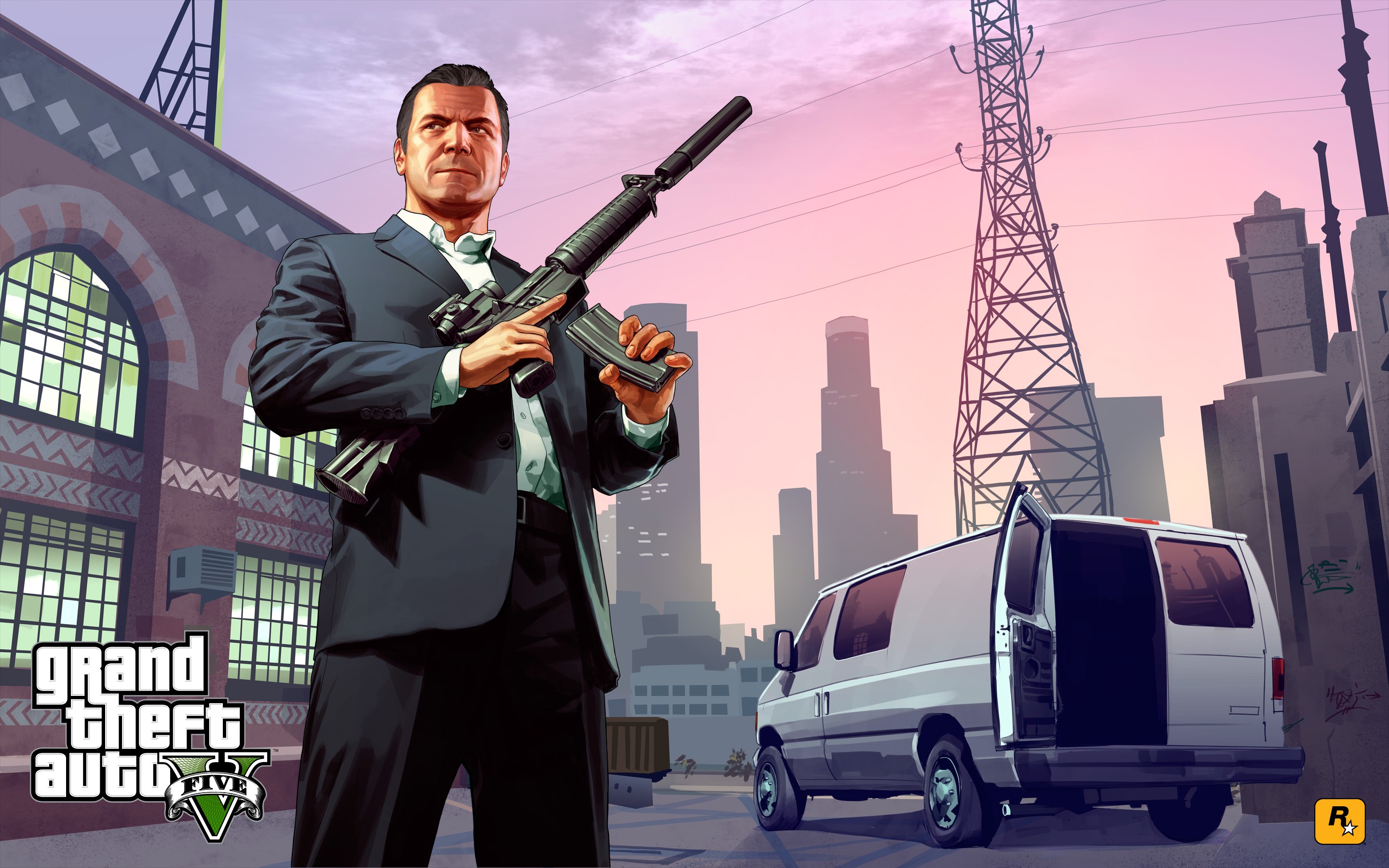 Grand Theft Auto V Grand Theft Auto Video Games Vans 2880x1800