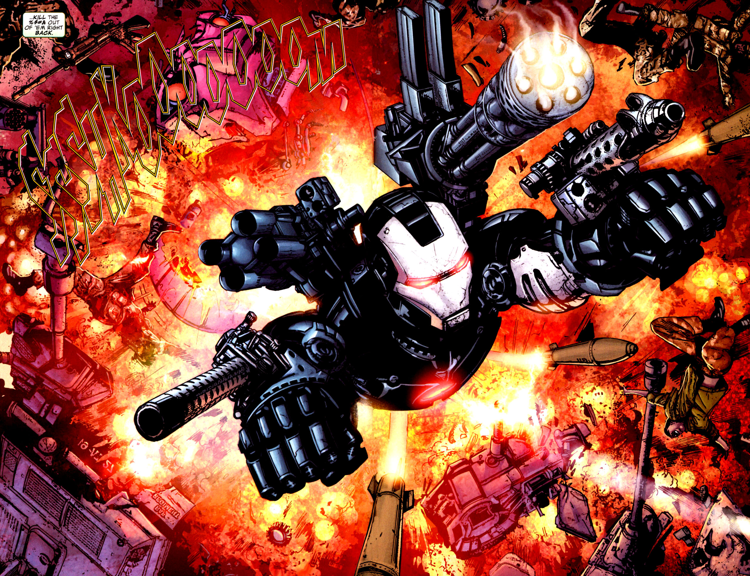 Comics War Machine 2560x1966