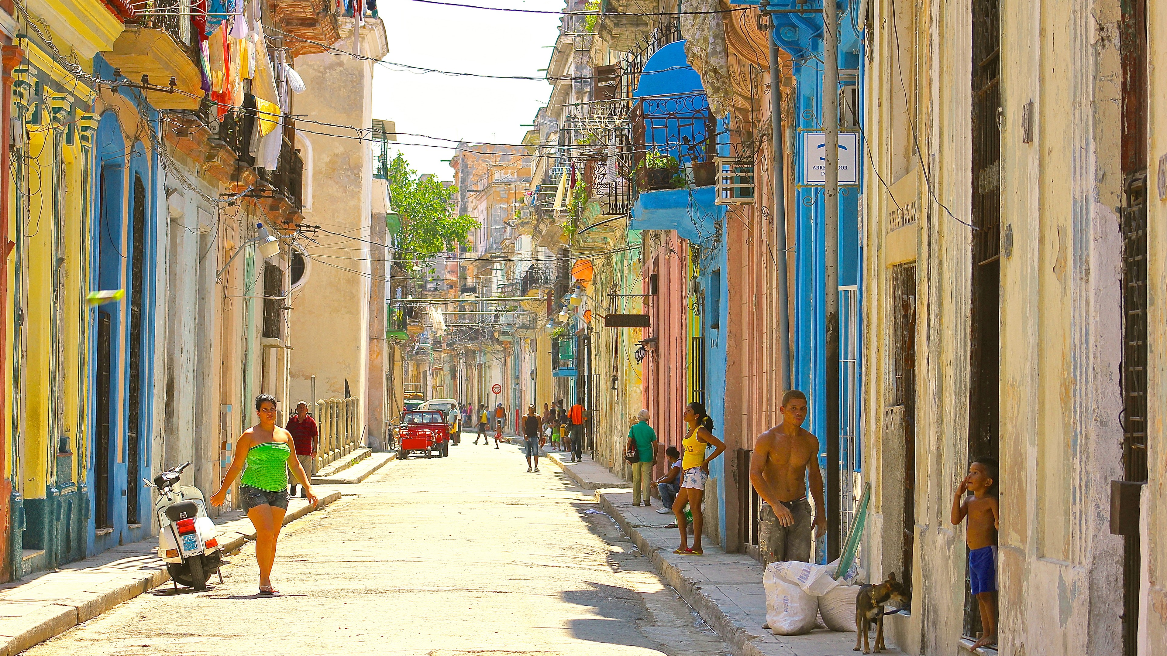 Havana Cuba Street People City 3840x2160