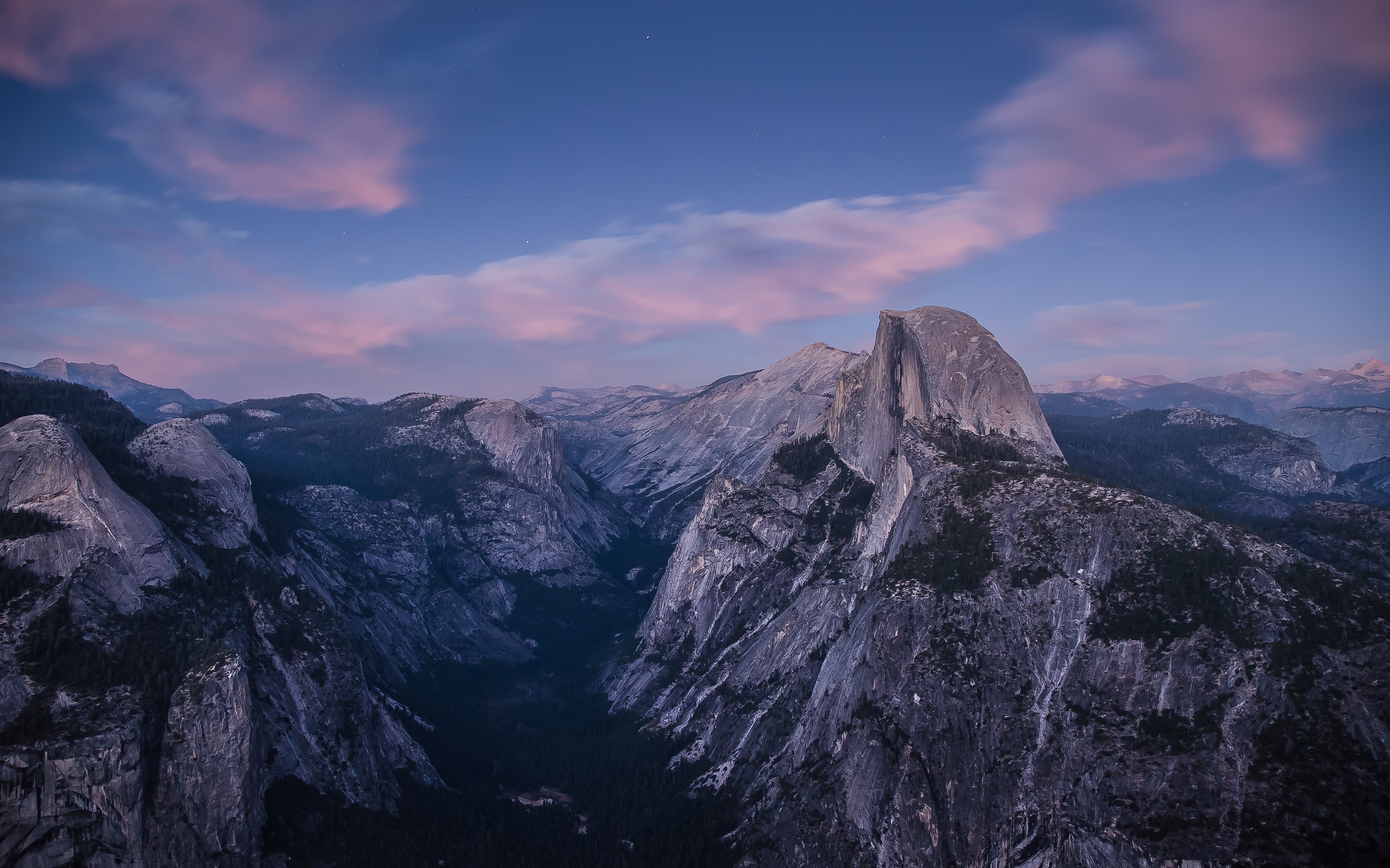 Nature Mountains Sky Landscape Yosemite National Park Half Dome 2880x1800