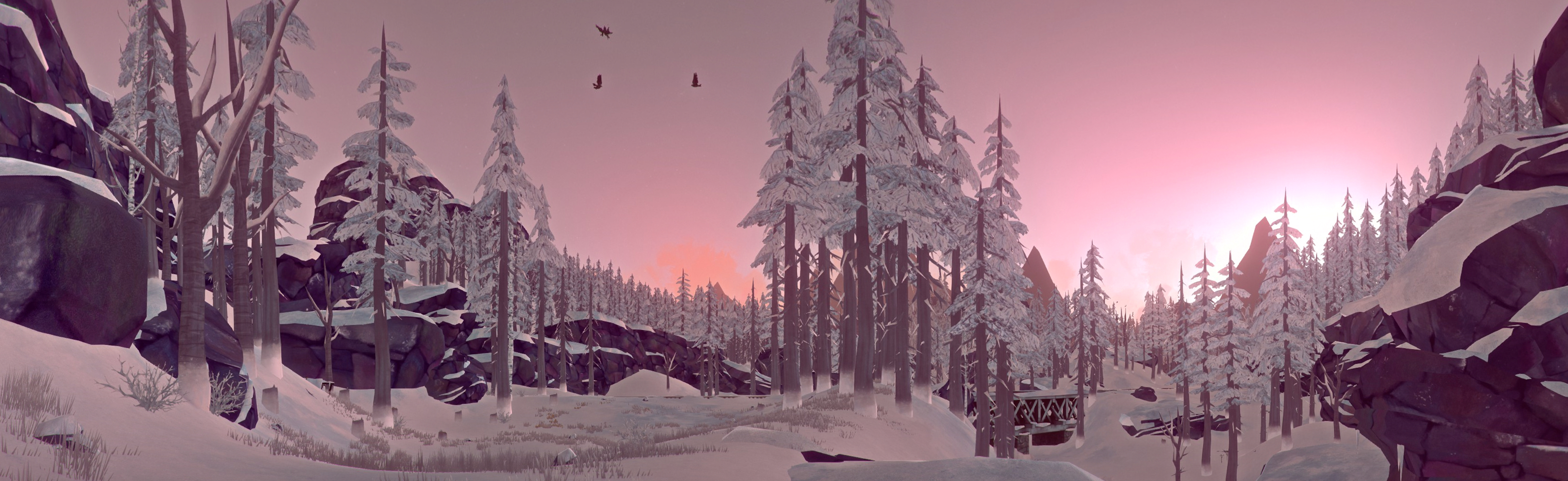 The Long Dark Forest Wood 3755x1151