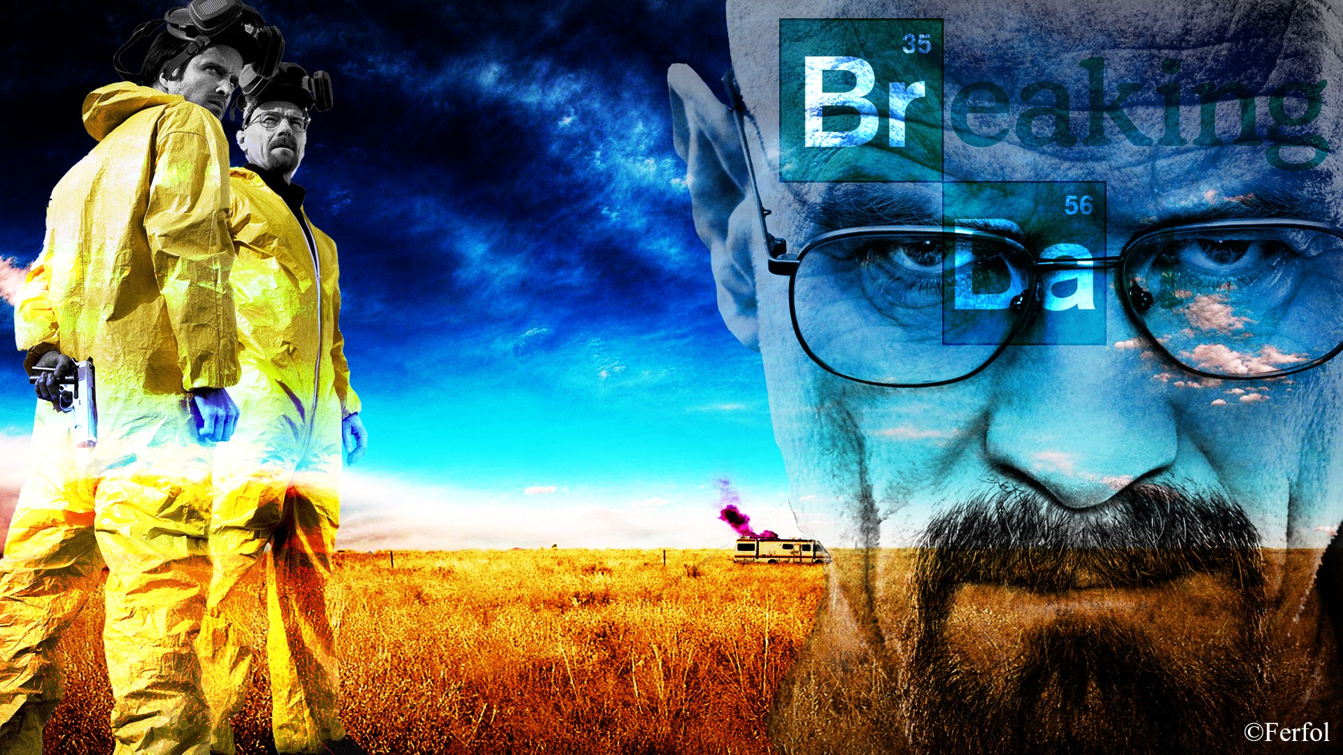 Breaking Bad AMC Walter White Heisenberg Jesse Pinkman TV Actor Bryan Cranston Aaron Paul 1920x1080