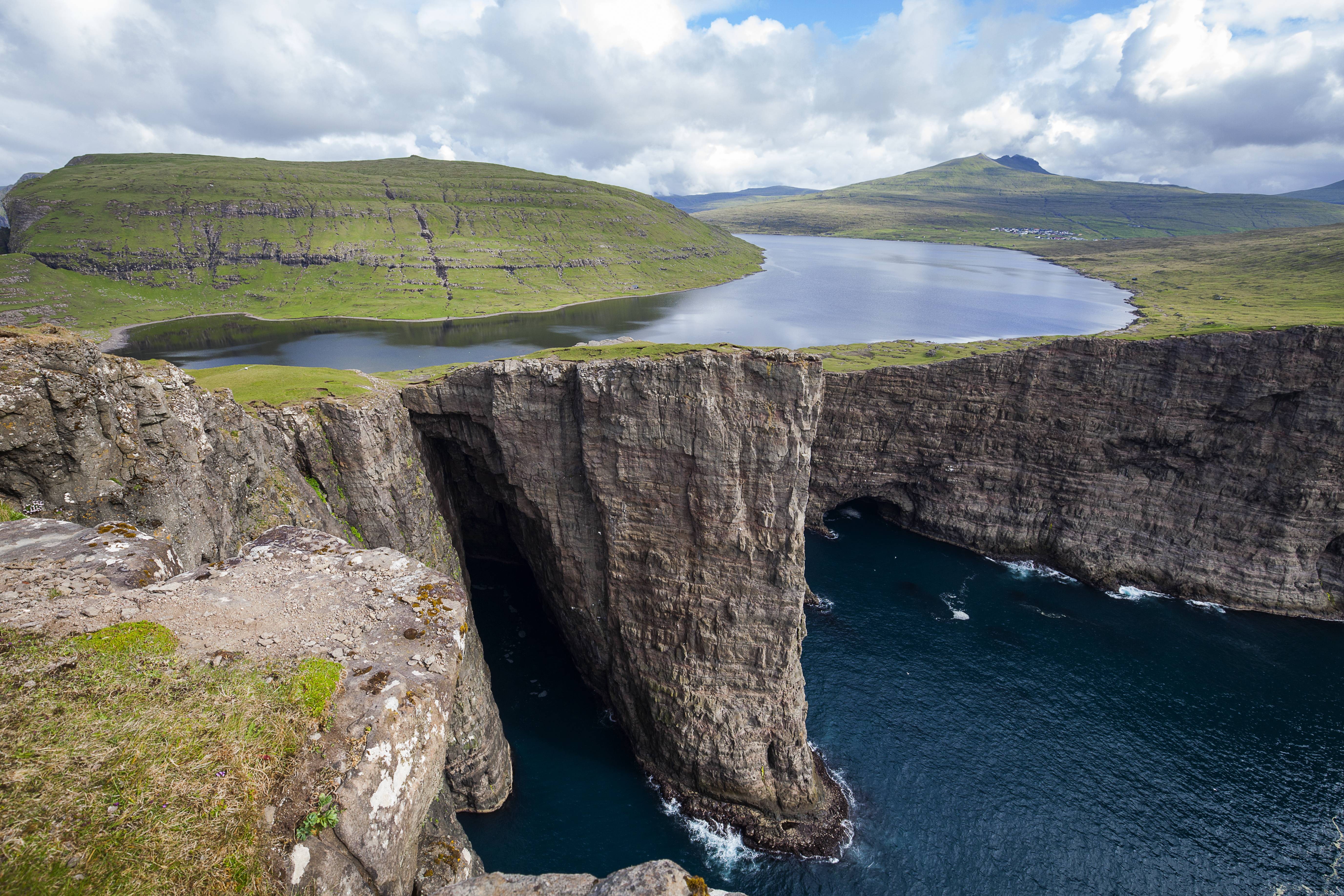 Faroe Islands Nature Landscape Water 5506x3671