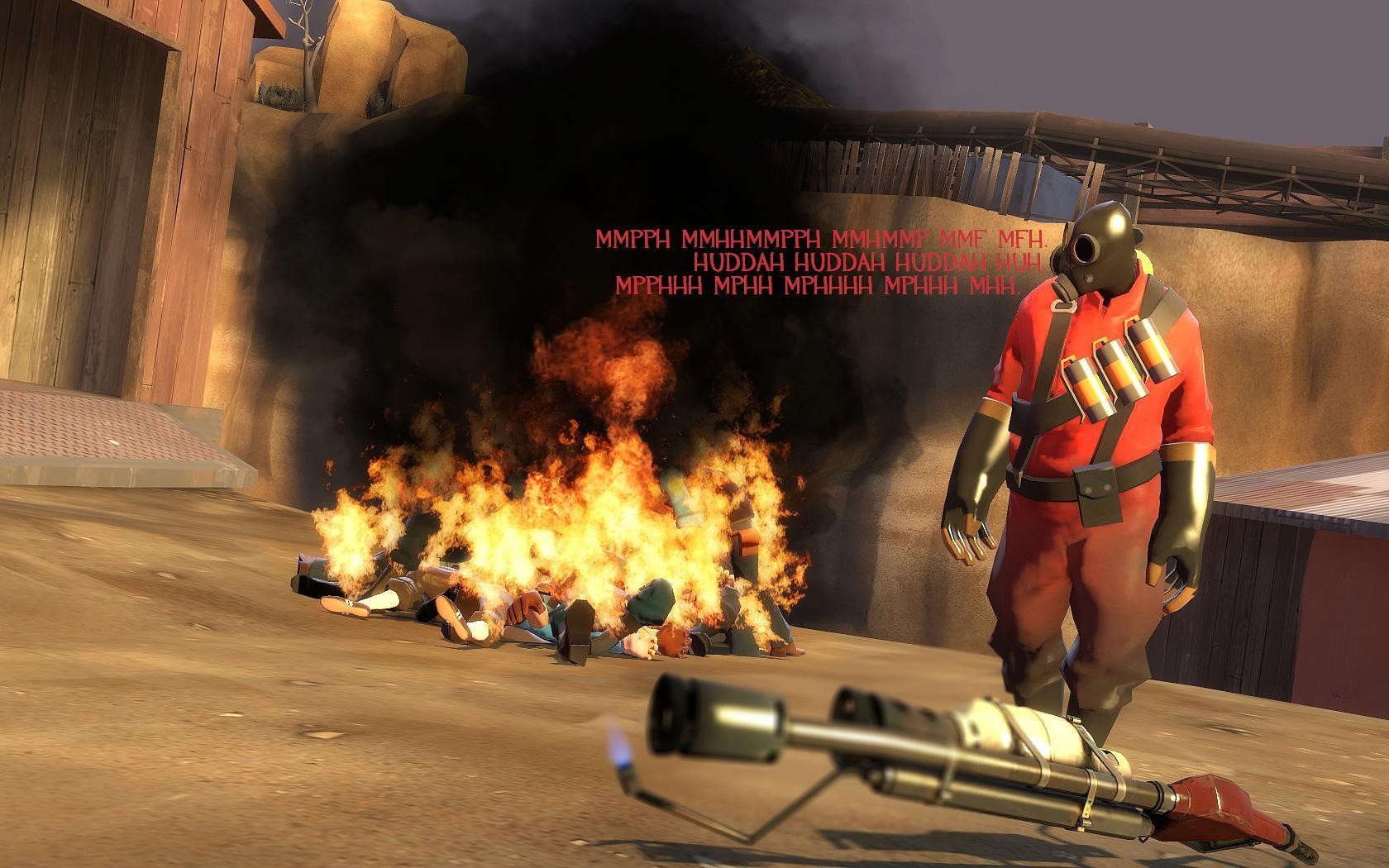 Video Games Team Fortress 2 Pyro Character 1680x1050