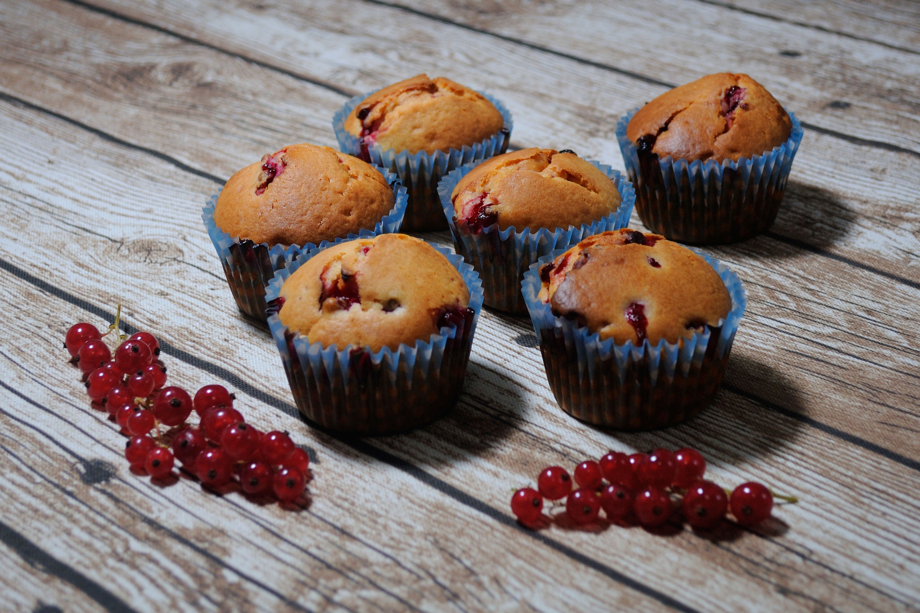 Muffin Pastry Dessert Currants 3000x2000