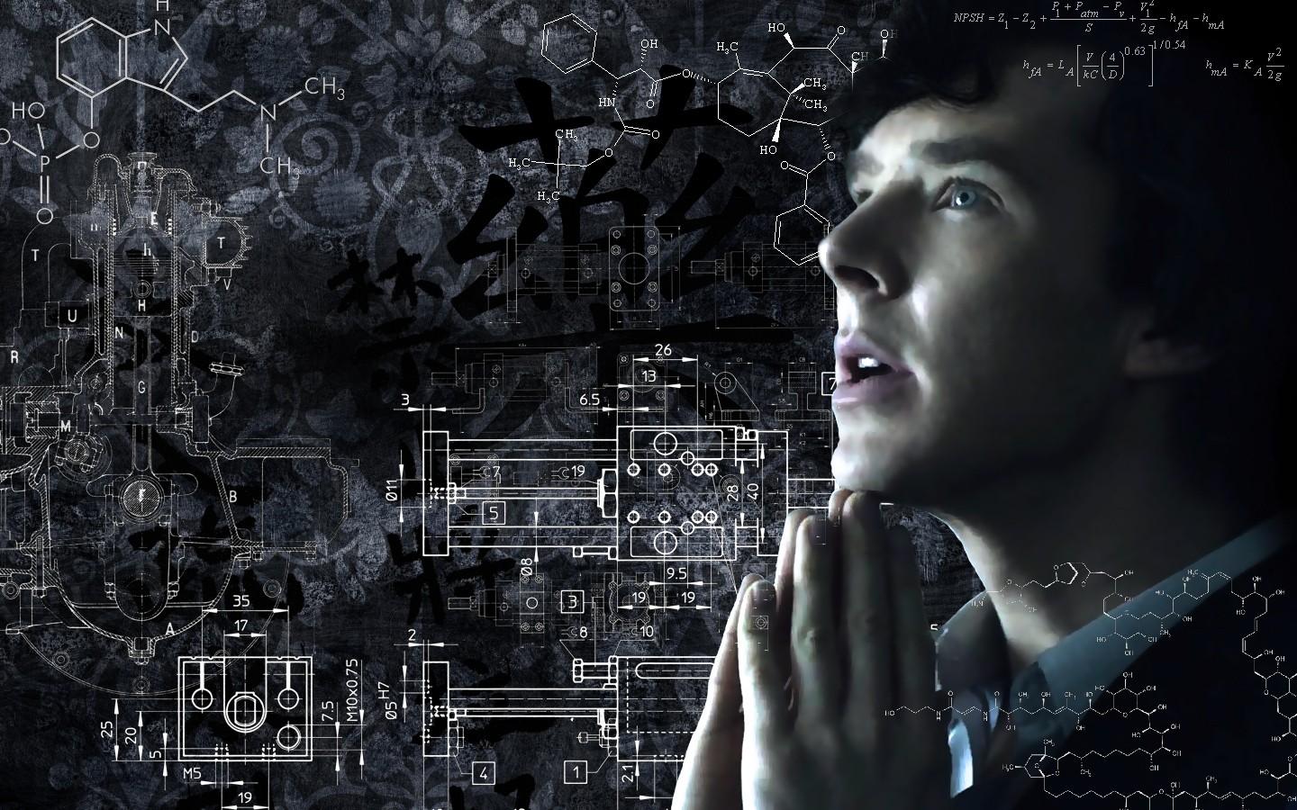 Sherlock Holmes Science Benedict Cumberbatch BBC Sherlock Tv Series 1440x900