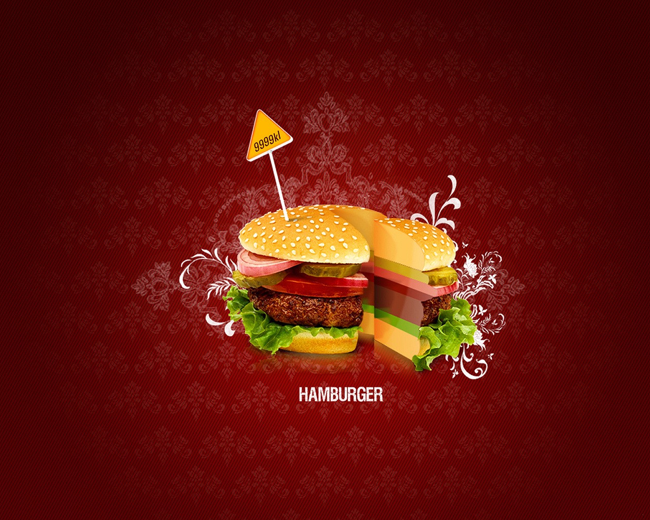Hamburgers Meat Food Digital Art 1280x1024