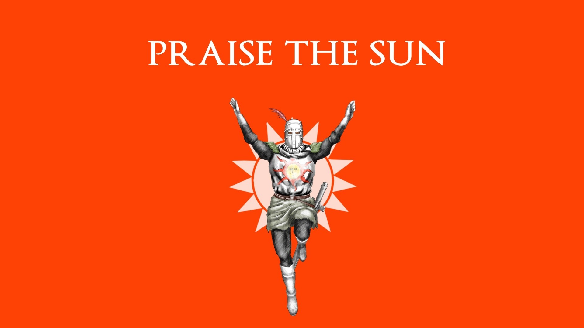 Dark Souls Solaire From Software Orange Background 1920x1080