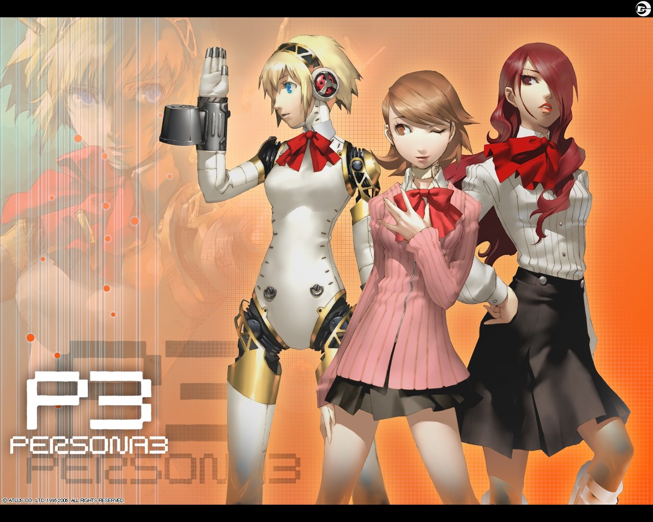 Persona Series Persona 3 Aigis Kirijou Mitsuru Yukari Takeba Anime Girls Video Games 1280x1024