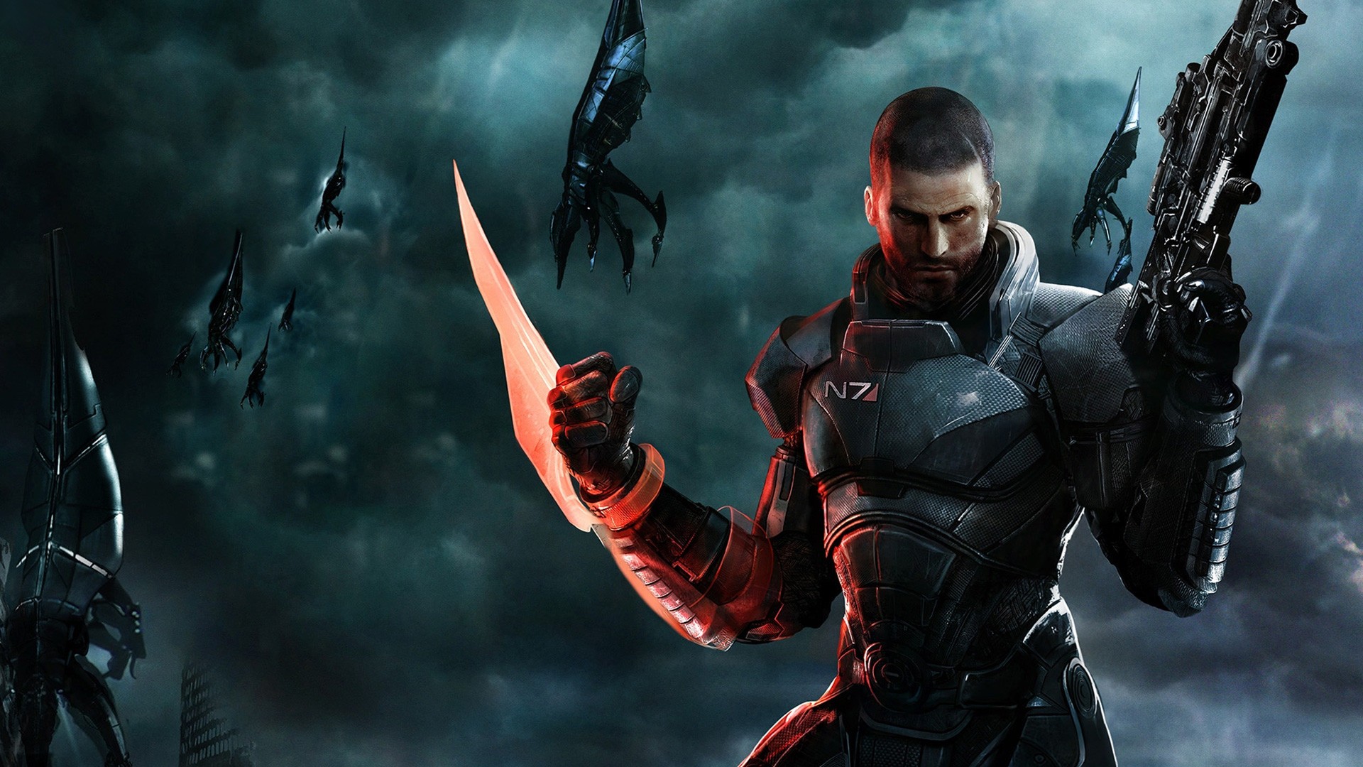 Mass Effect Video Games Commander Shepard Reapers Mass Effect 3 Science Fiction John Shepard 1920x1080