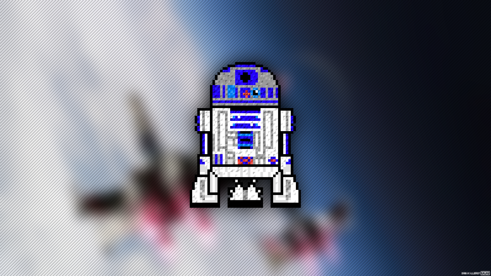 Trixel Pixel Art Robot Star Wars Star Wars Droids 1920x1080