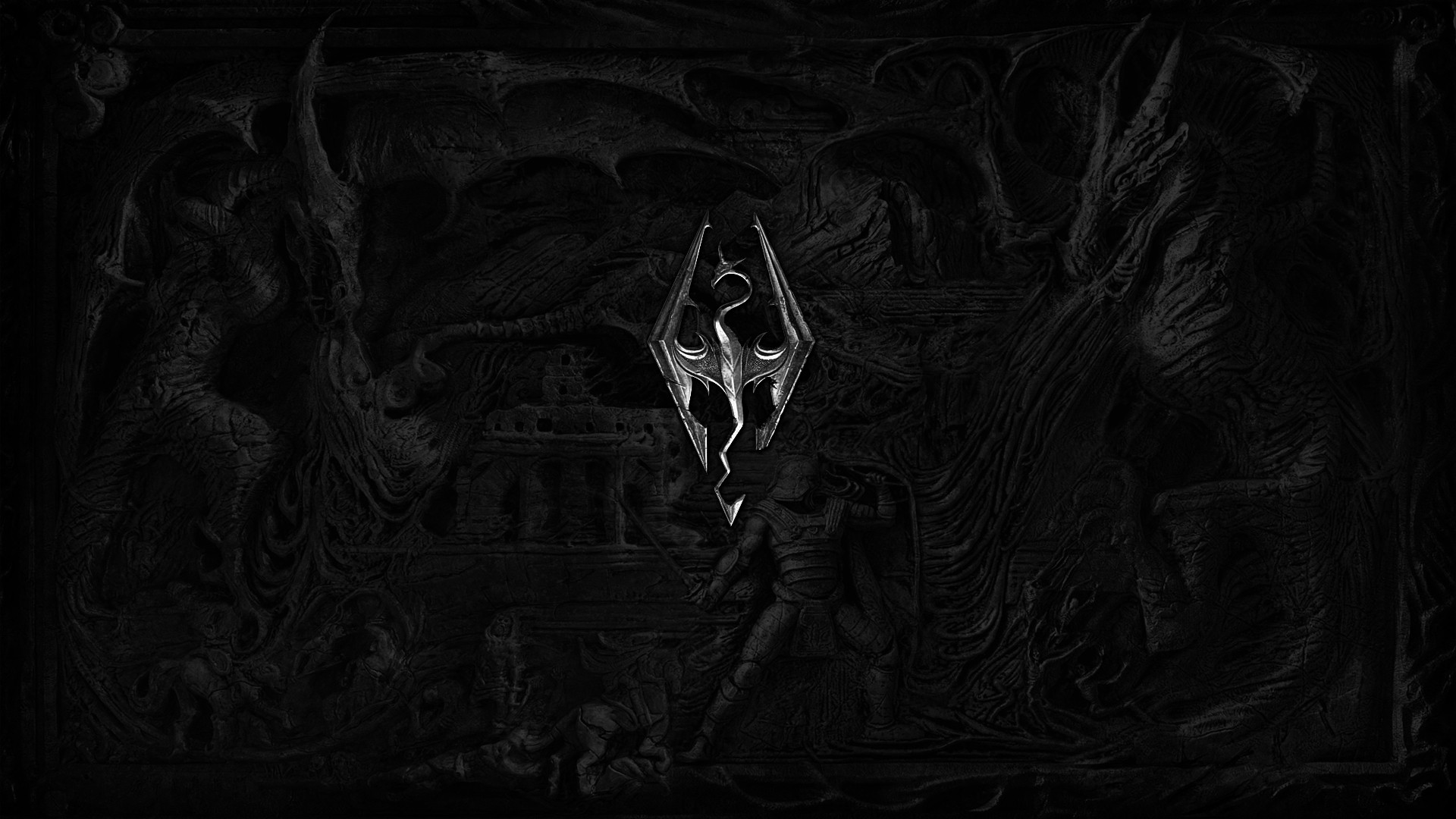 The Elder Scrolls V Skyrim Video Games PC Gaming Mural 1920x1080