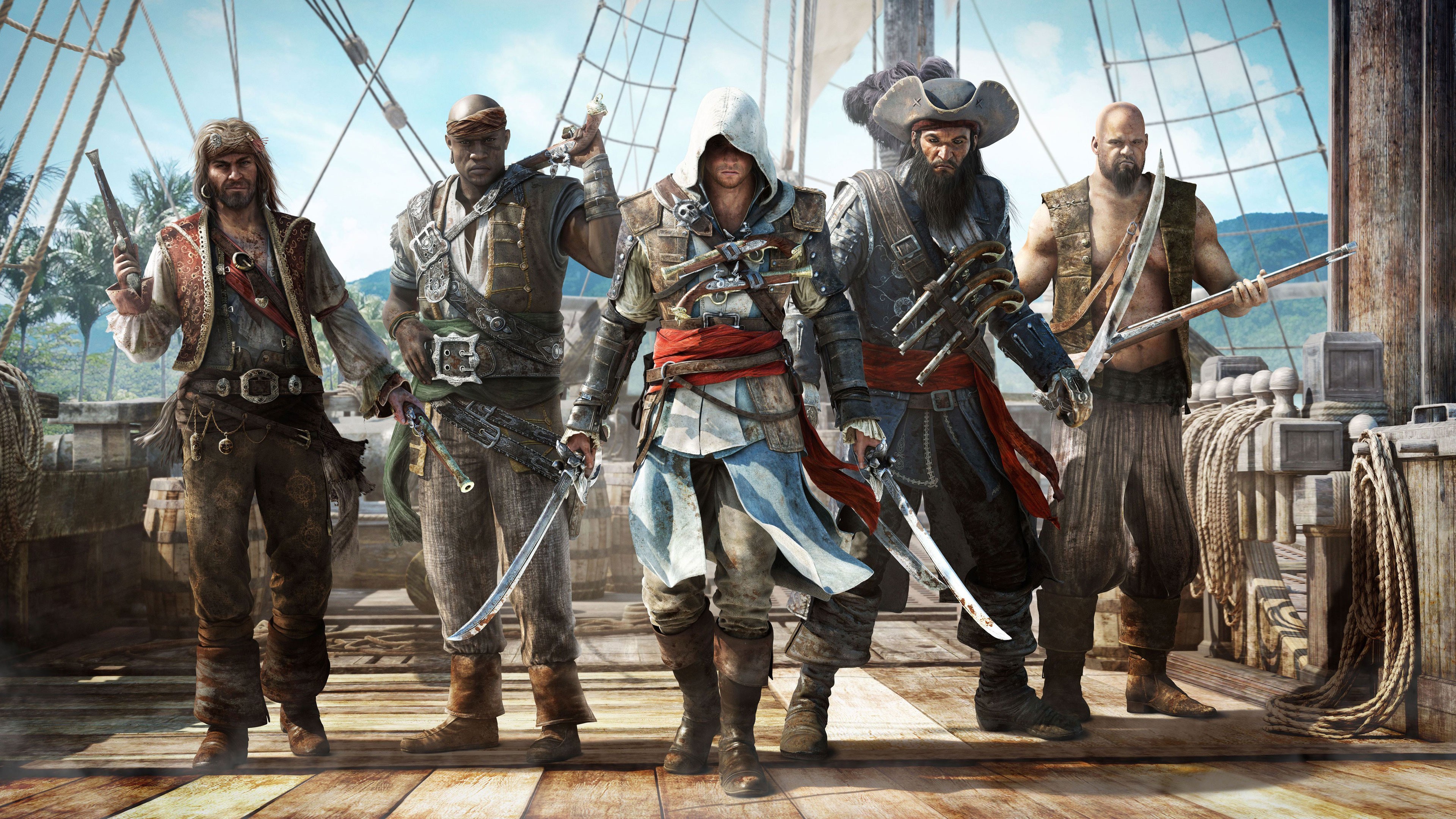Assassins Creed Black Flag Pirates Assassins Creed Edward Kenway Blackbeard 3840x2160