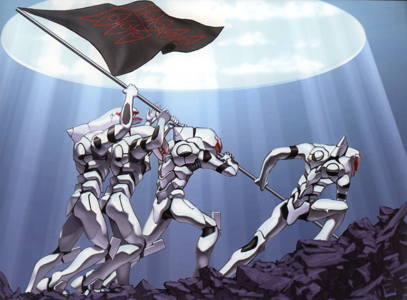 Neon Genesis Evangelion Seele Flag Anime 1683x1241