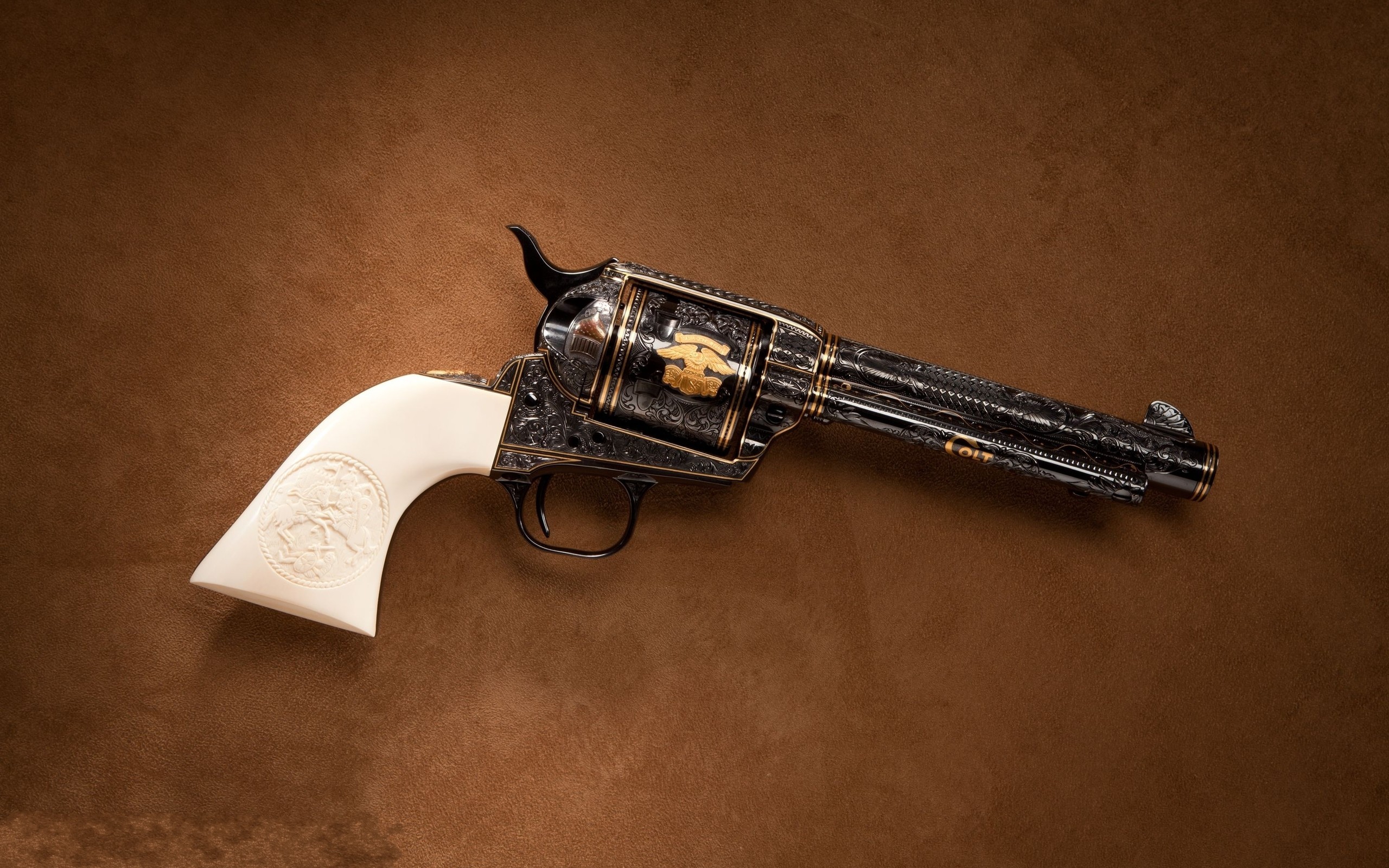 Weapon Gun Revolver Colt 2560x1600