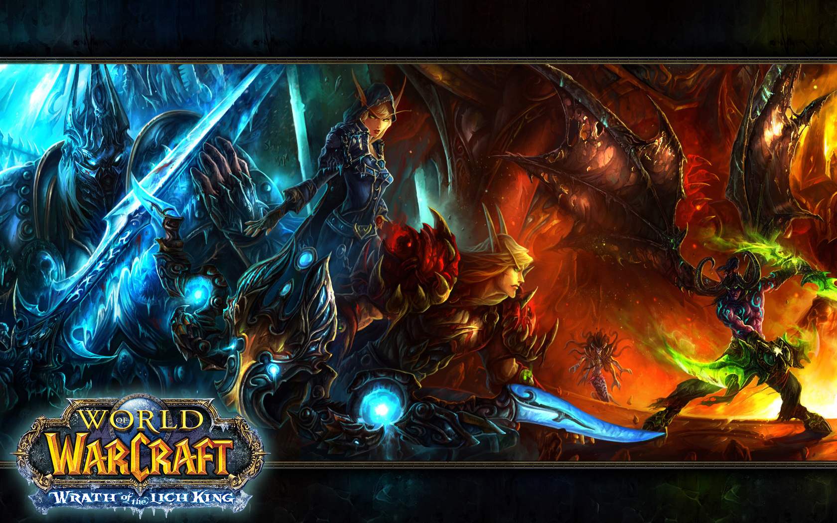 World Of Warcraft Fantasy Art Video Games Illidan World Of Warcraft Wrath Of The Lich King Lich King 1680x1050