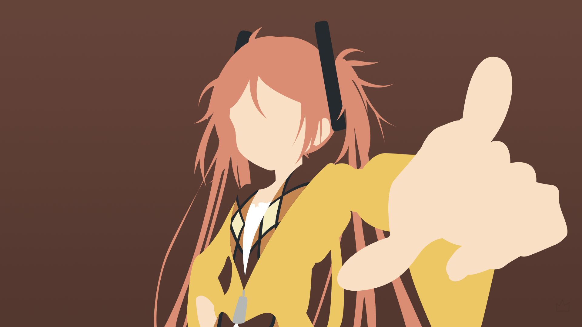 Aihara Enju Minimalism Anime Girls 1920x1080