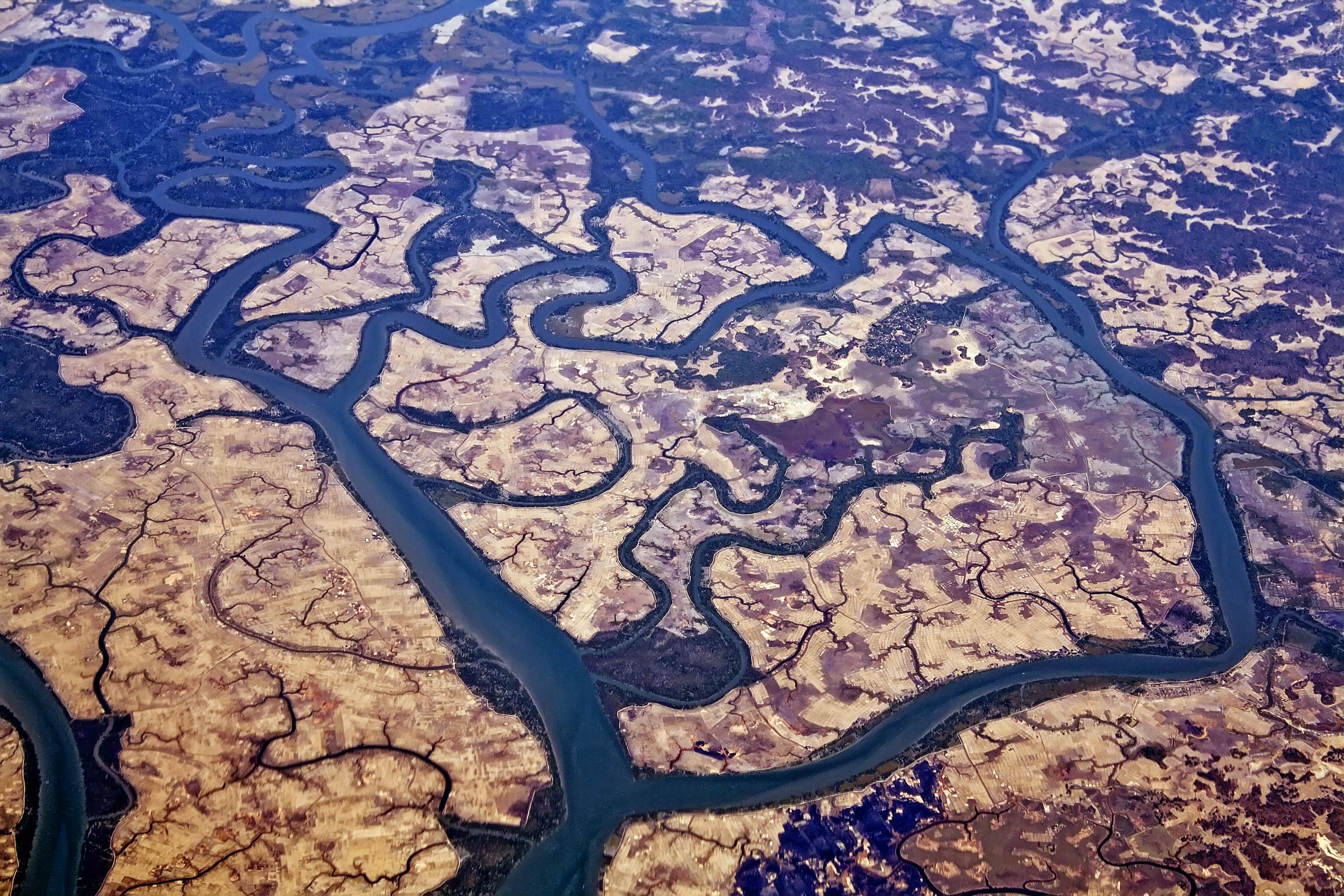Aerial River Myanmar 3888x2592
