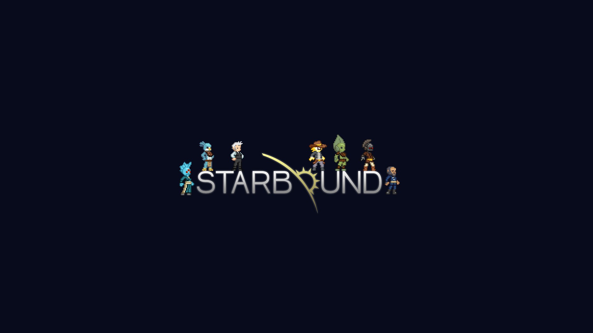 Video Games Starbound Simple Background Typography 1920x1080