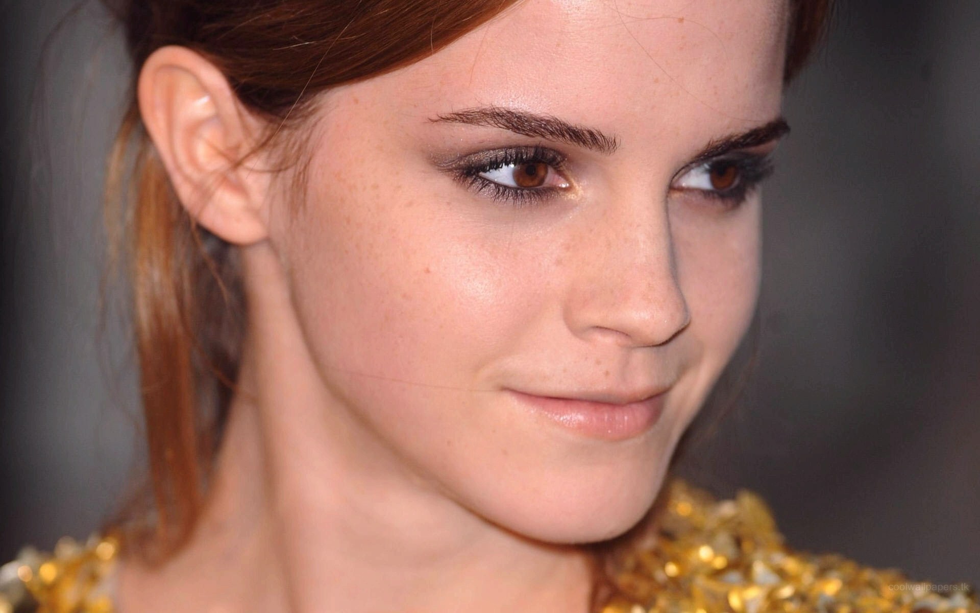 Emma Watson Face Brown Eyes Women Actress Celebrity 1920x1200
