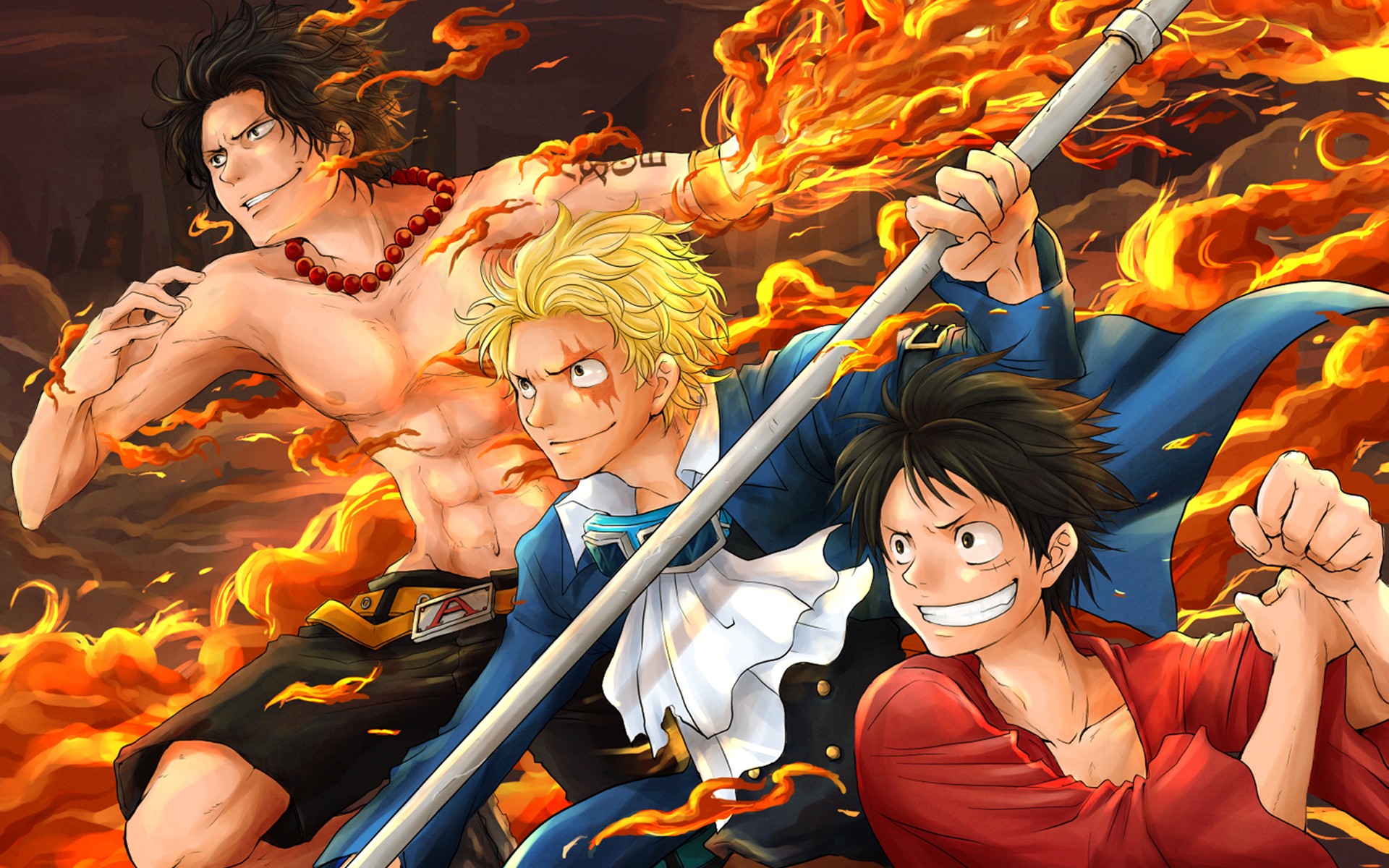 One Piece Manga Sabo Monkey D Luffy Portgas D Ace 1920x1200