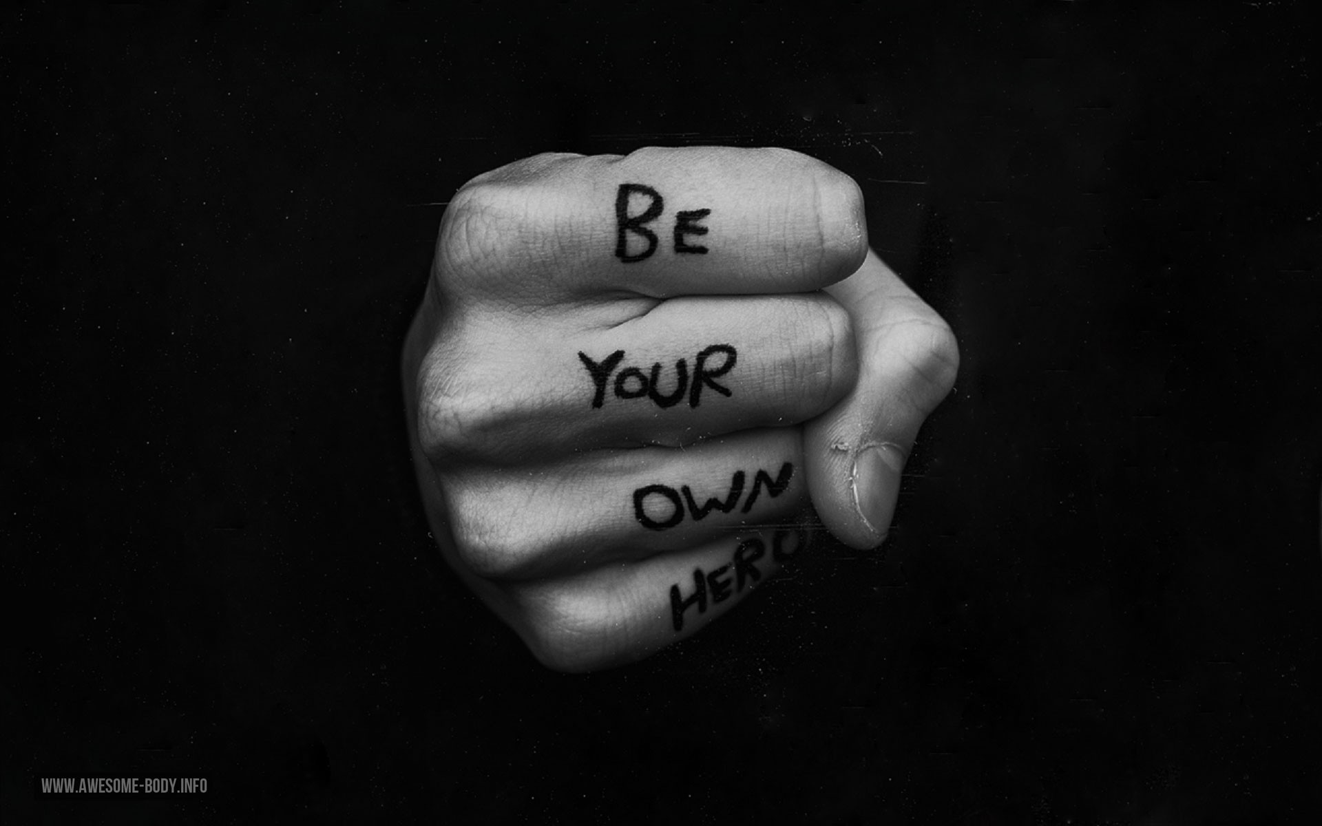 Motivational Fists Quote 1920x1200