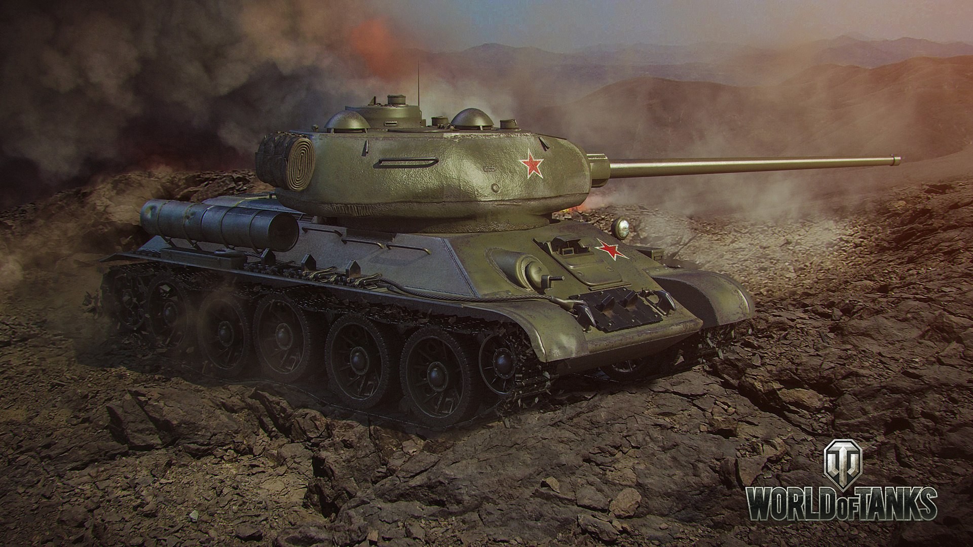 World Of Tanks Wargaming Video Games T 34 85 1920x1080