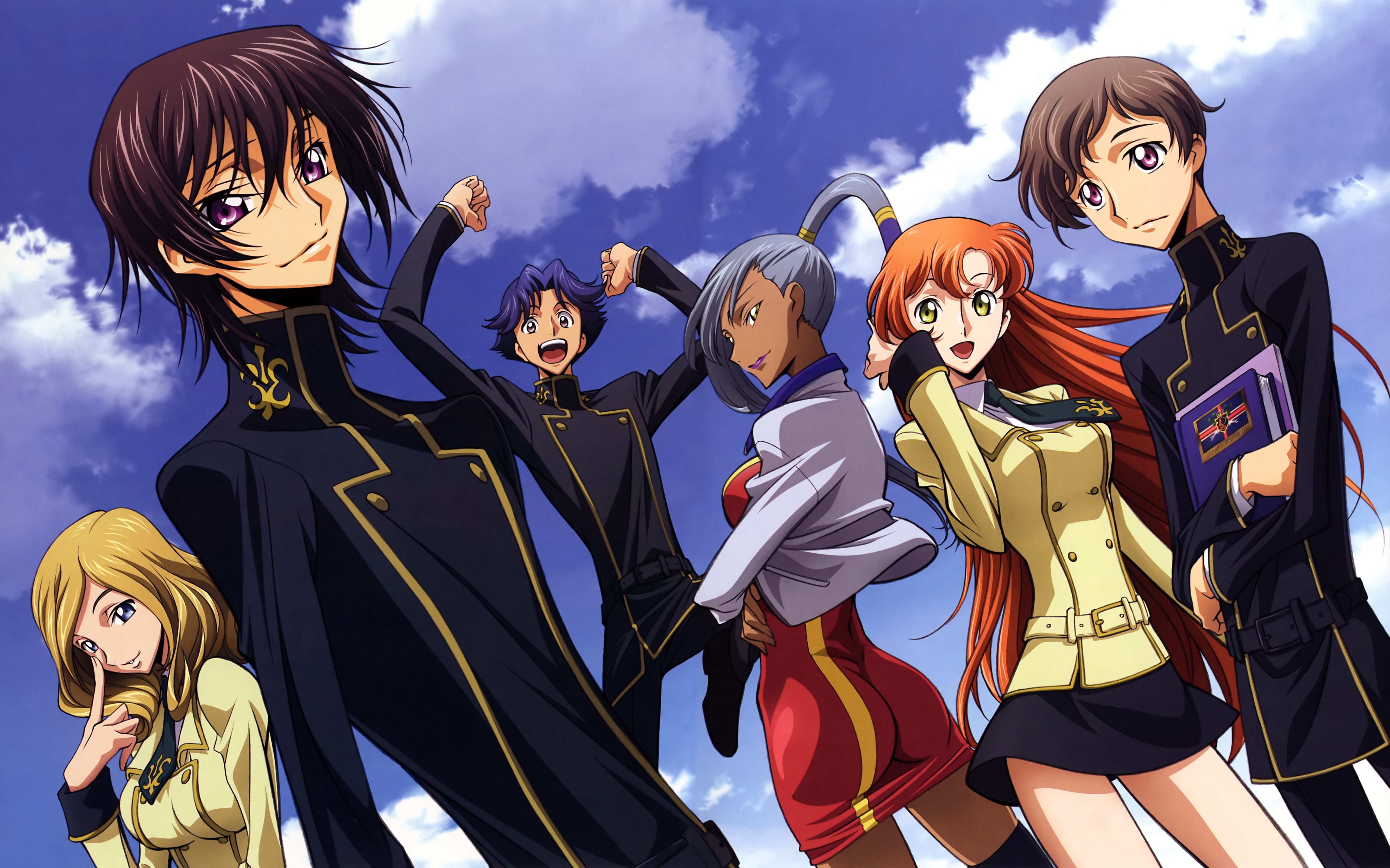 Code Geass Anime Shirley Fenette Lamperouge Lelouch Milly Ashford Rivalz Cardemonde Villetta Nu Rolo 5780x3609